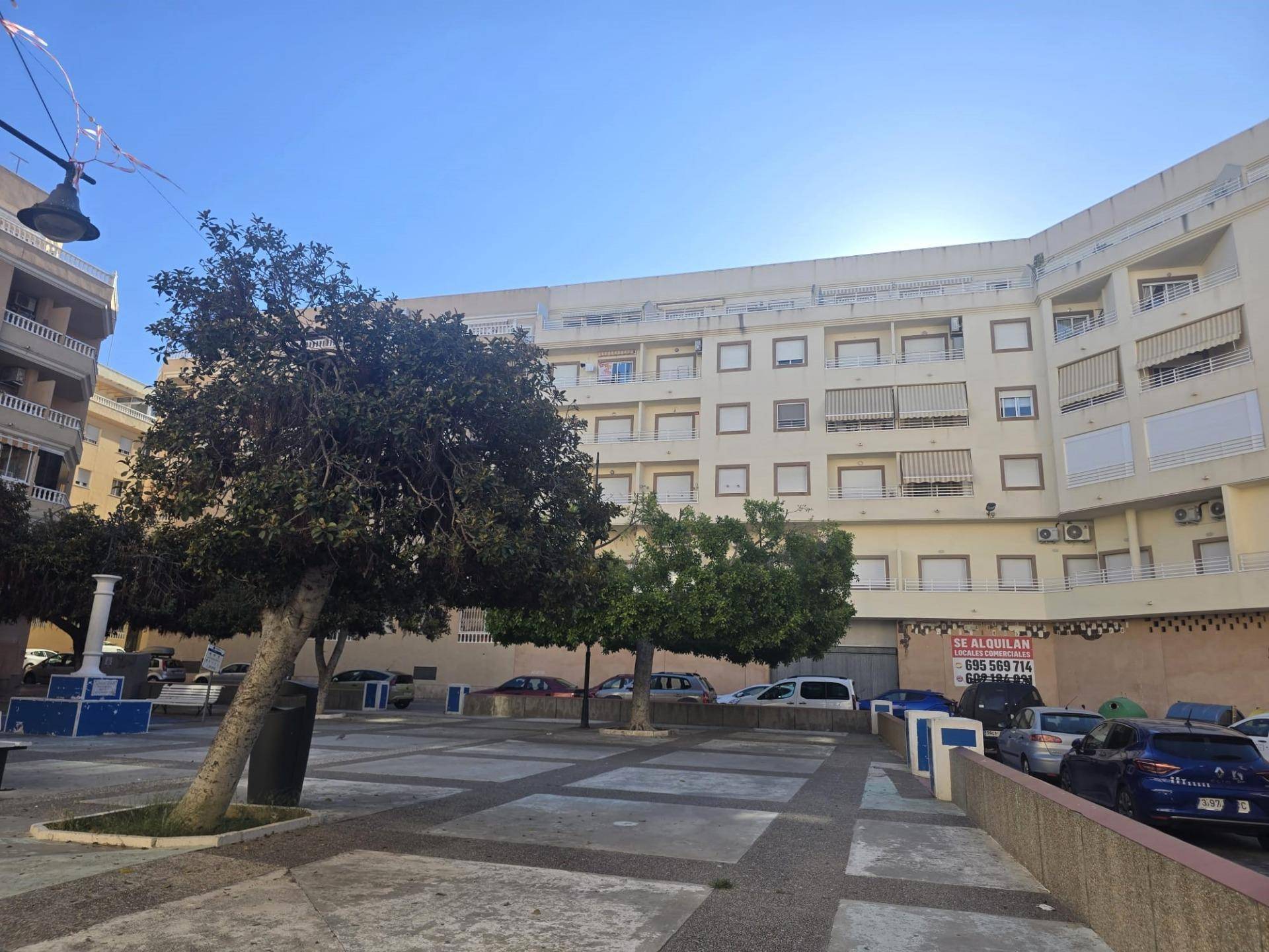 View from apartment window towards street in Centro, Torrevieja