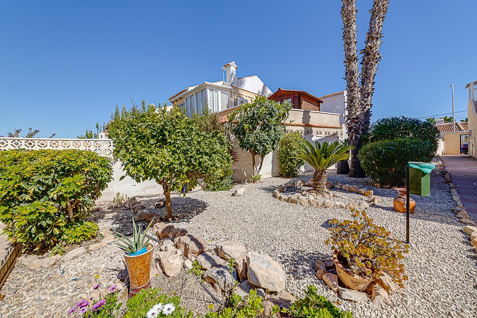 Communal pool with paved surround, bungalow complex, La Siesta, Torrevieja