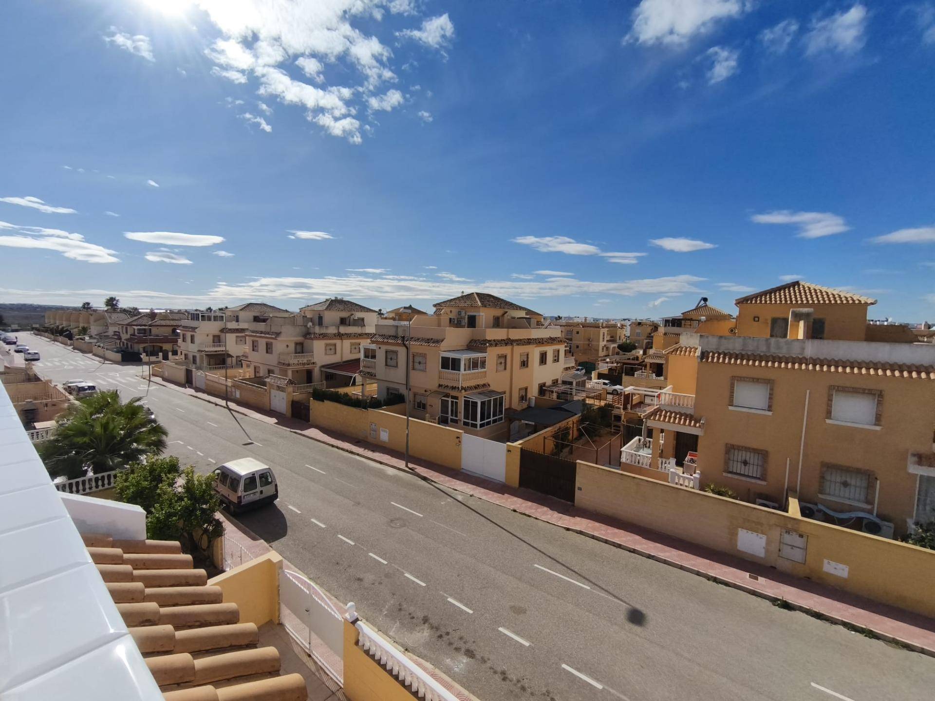 Elevated view of villa plot and private pool, Lo Marabú, Rojales