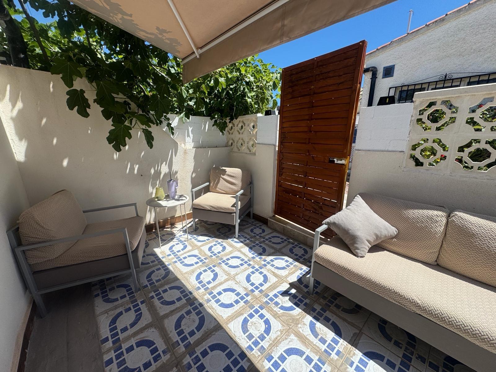 Kitchen area in 1-bedroom townhouse, La Siesta, Torrevieja