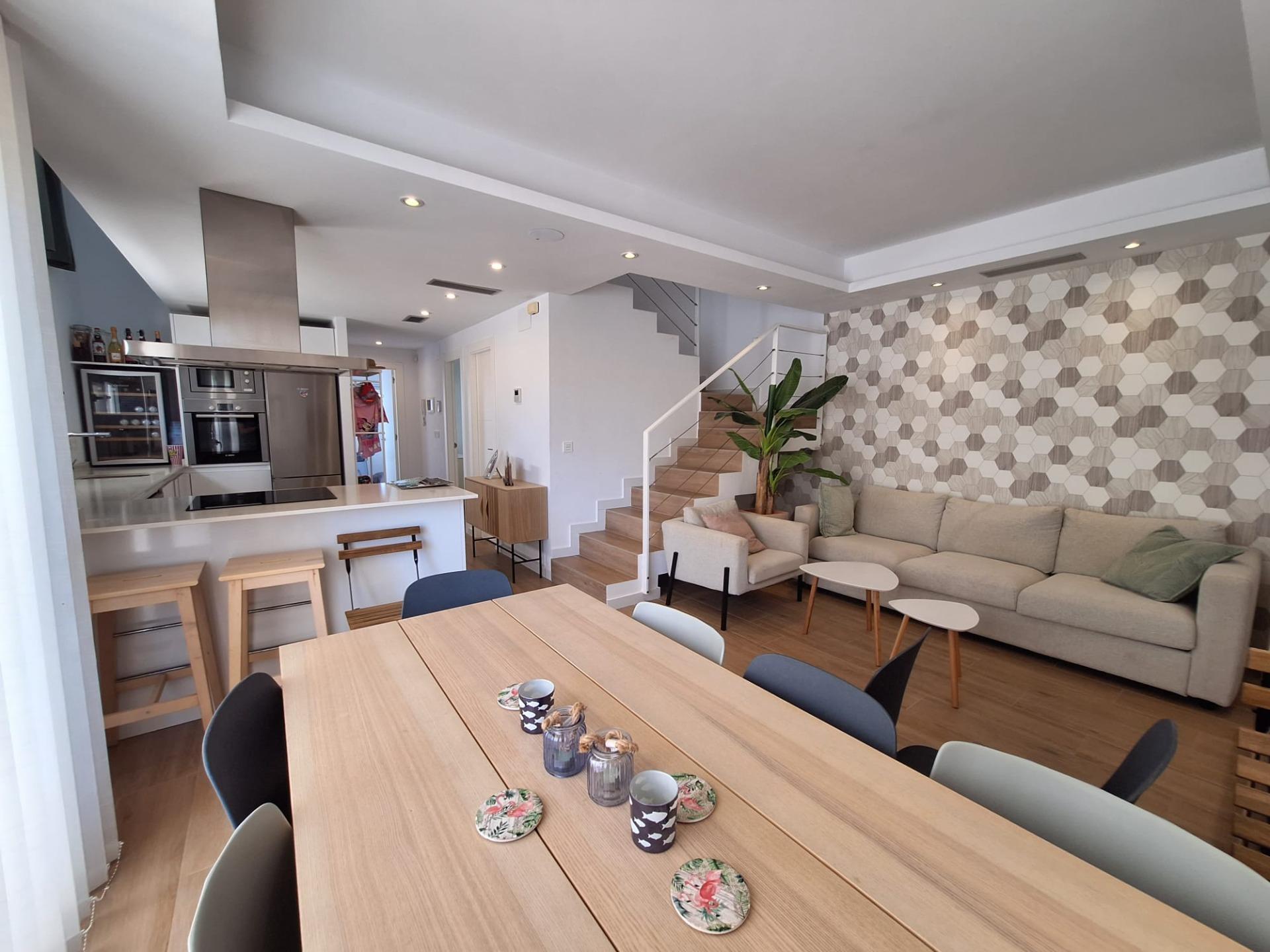 Kitchen worktop and fitted cabinetry in villa, Los Frutales, Torrevieja