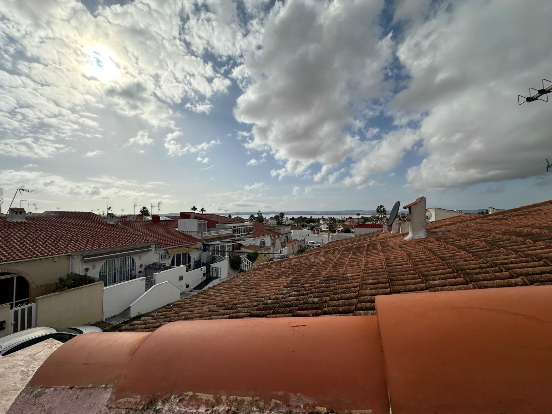 Exterior of townhouse block in San Luis, Torrevieja
