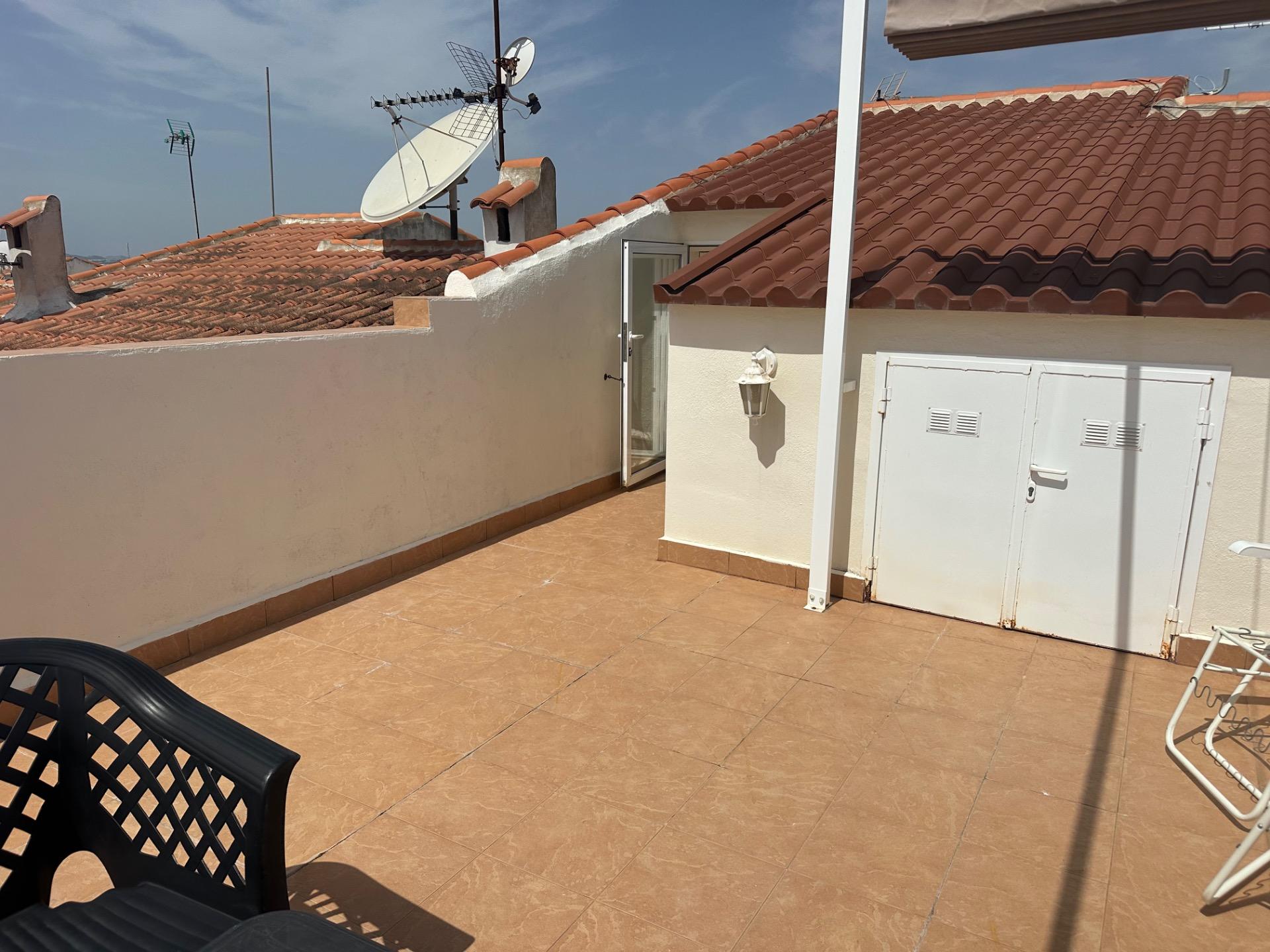 Street-level entrance to townhouse in San Luis, Torrevieja