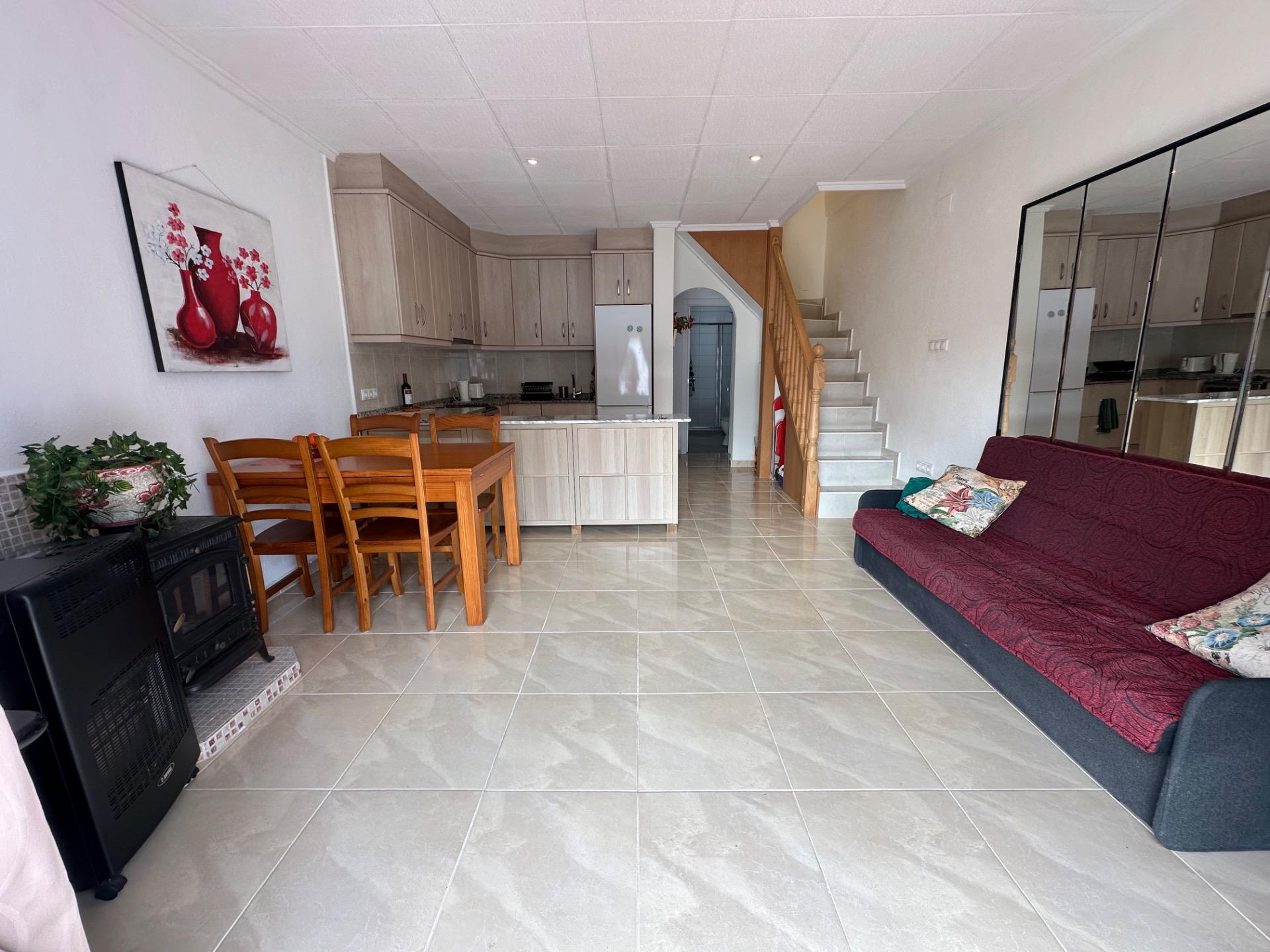 Living area with natural light in 2-bedroom townhouse, San Luis, Torrevieja