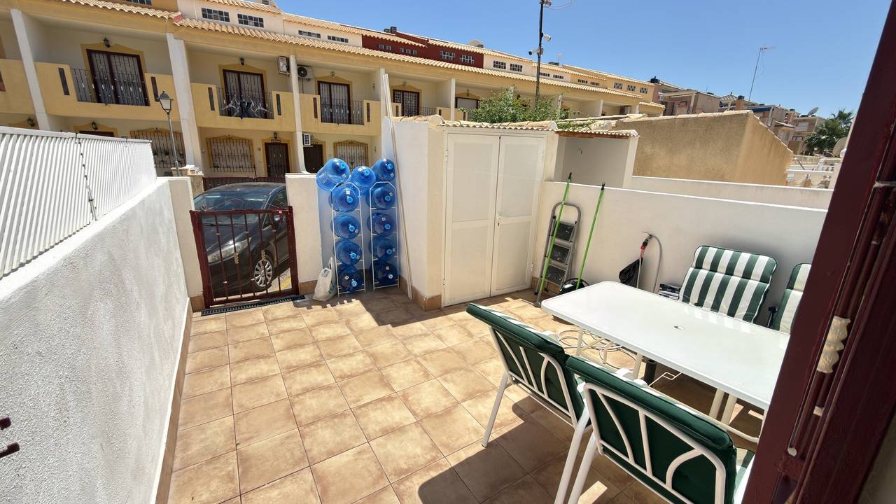 Gated entrance to community in La Zenia, Orihuela Costa