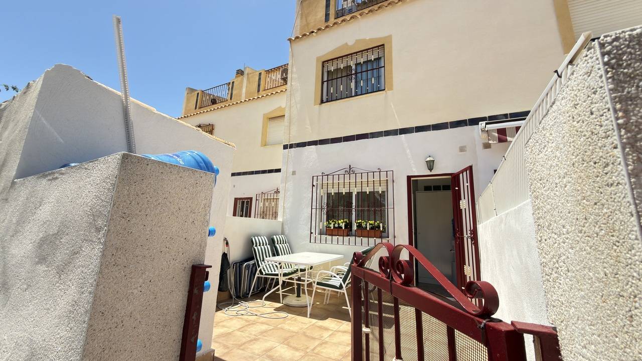 Street view of villa exterior in La Zenia, Orihuela Costa
