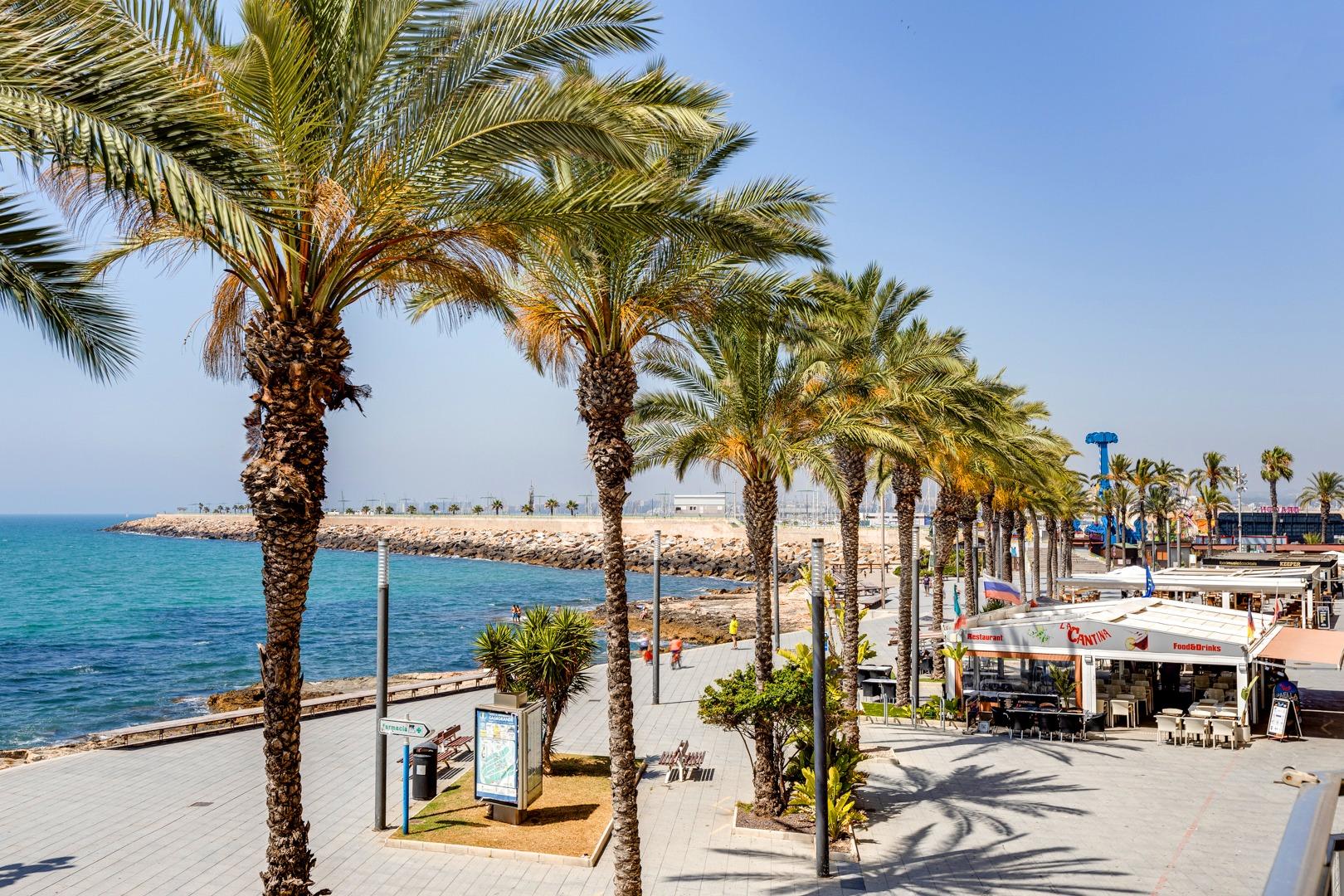Street view of Playa del Cura neighbourhood, Torrevieja