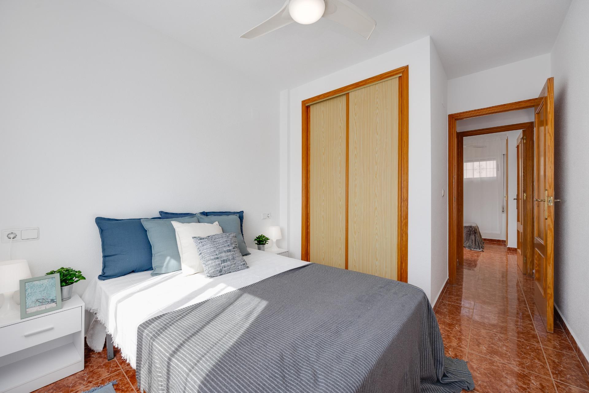 Kitchen worktop and units in apartment, Calas Blanca, Torrevieja