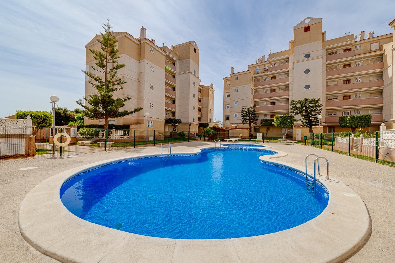 Living and dining room in 2-bedroom apartment, Calas Blanca, Torrevieja