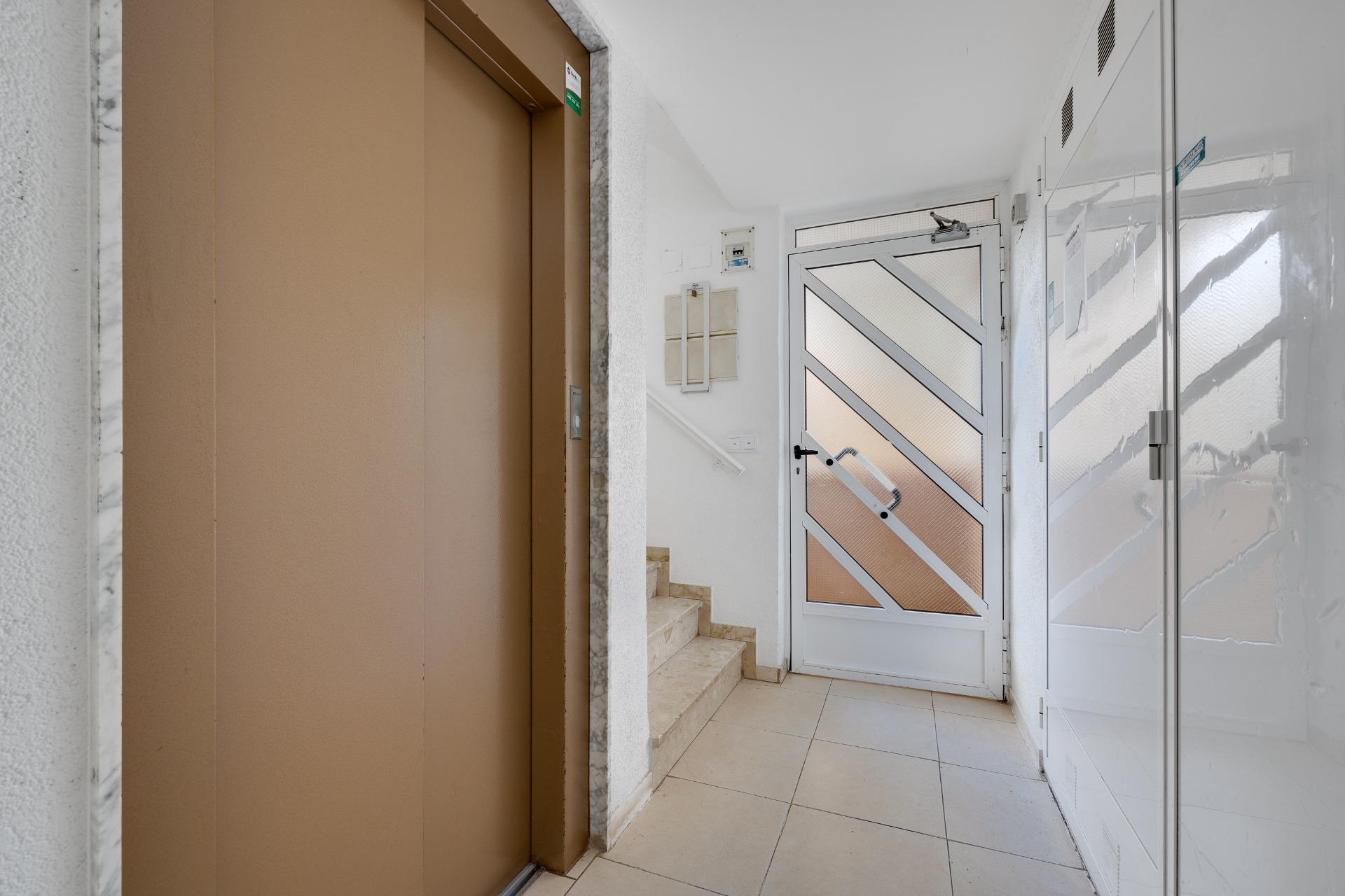 Facade of five-storey residential building, Calas Blanca, Torrevieja