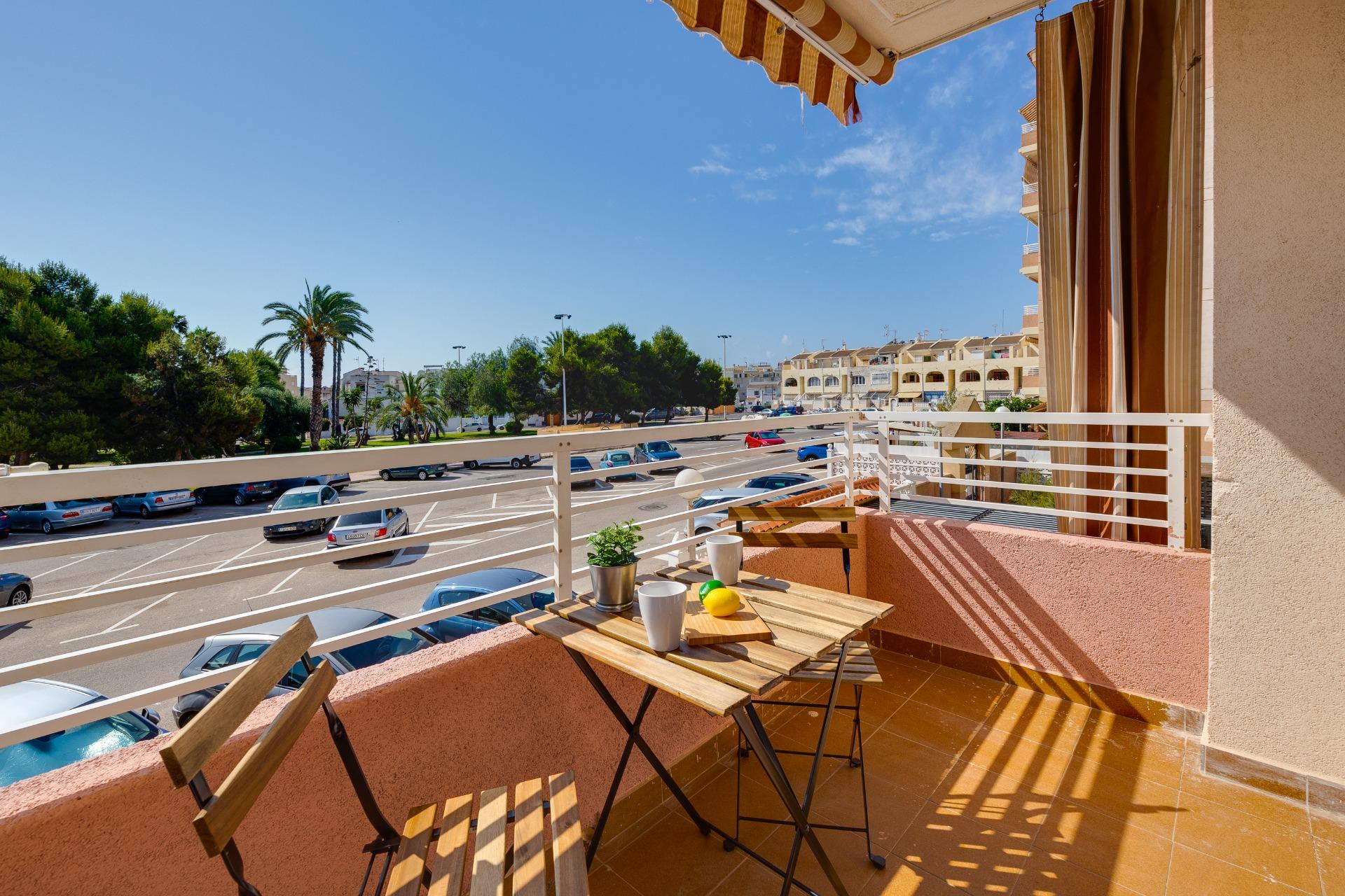 Living room seating area in 2-bedroom apartment, Calas Blanca, Torrevieja