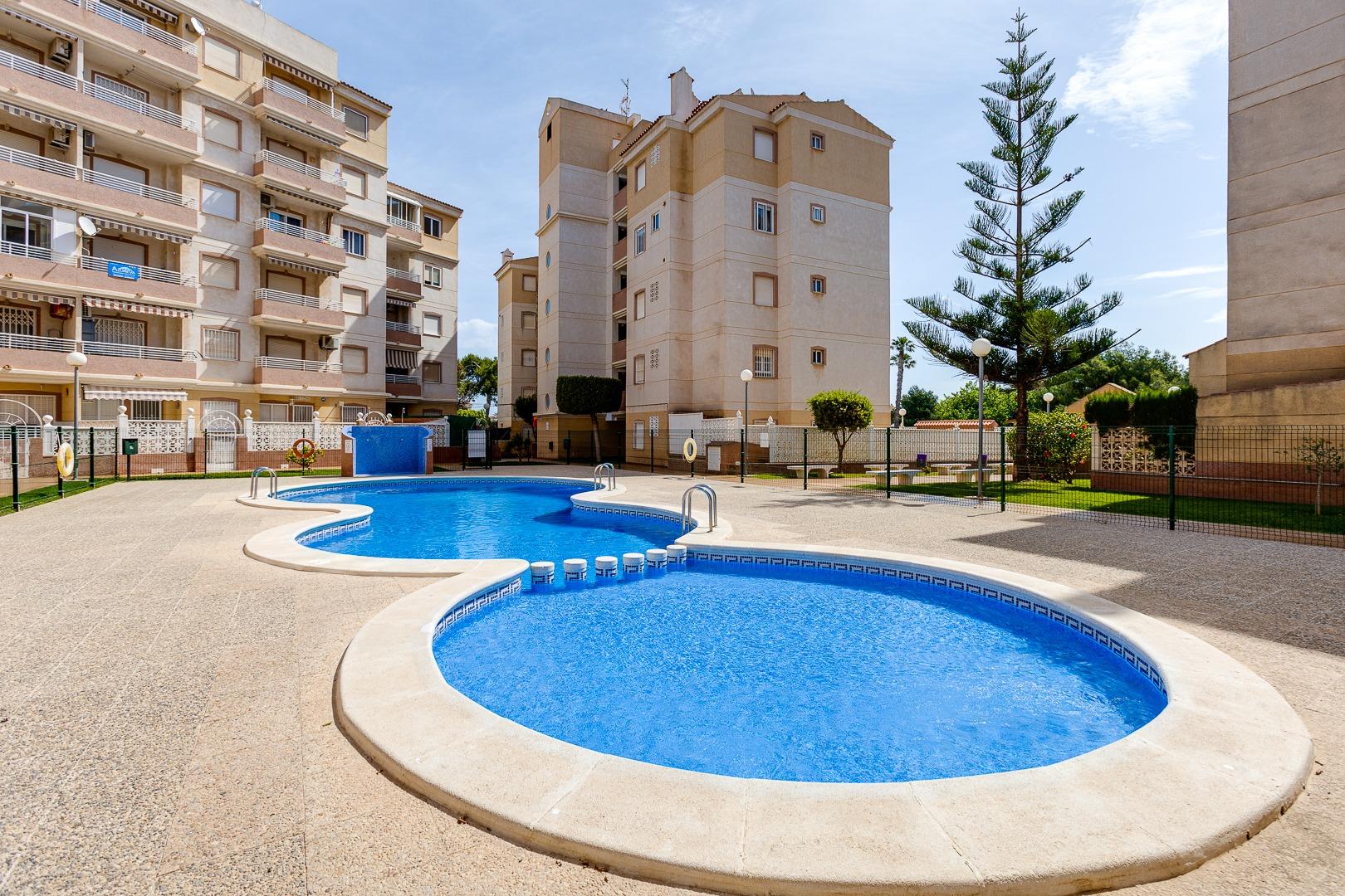 Interior corridor of apartment building, Calas Blanca, Torrevieja