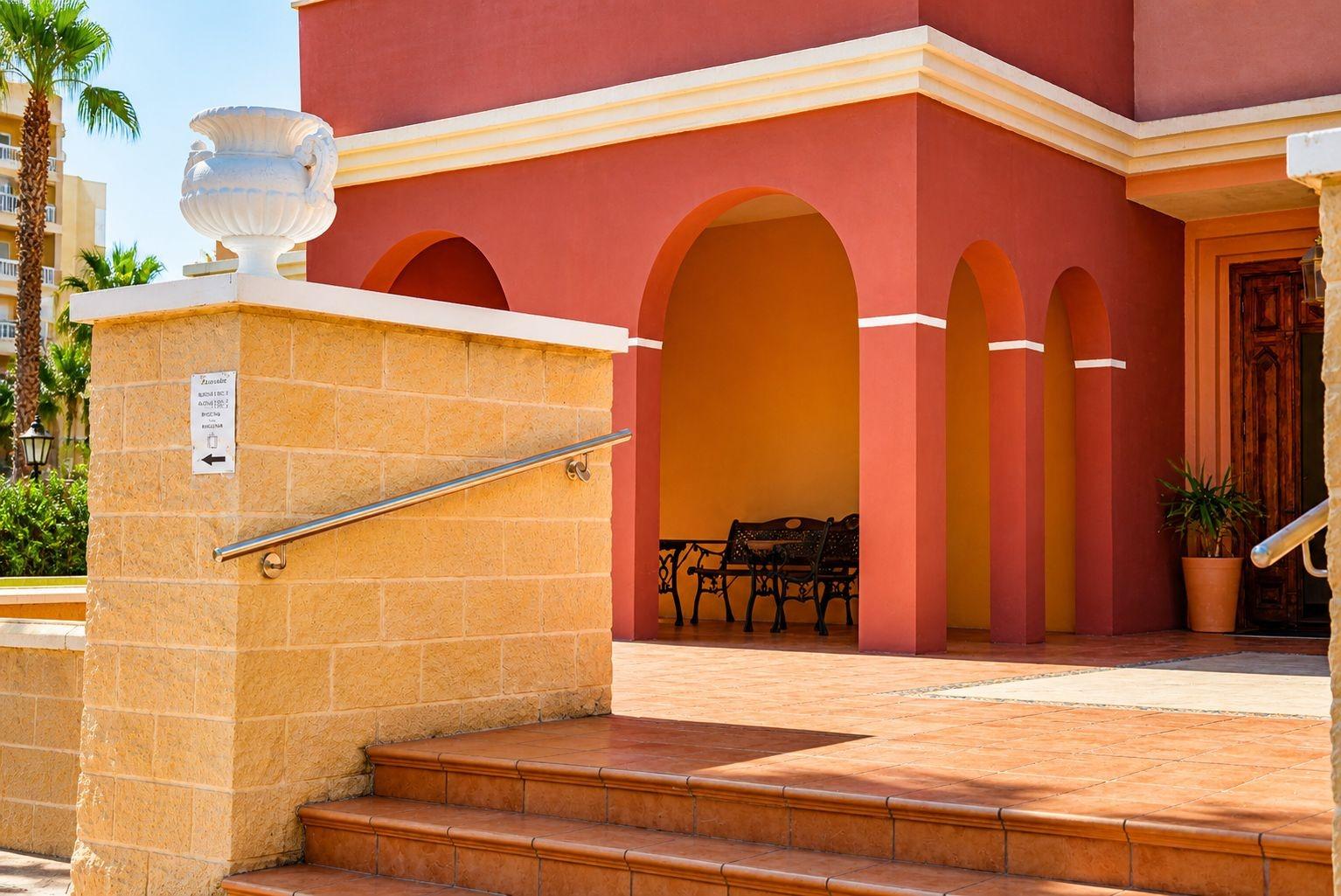 Residential building exterior showing facade, Los Frutales, Torrevieja