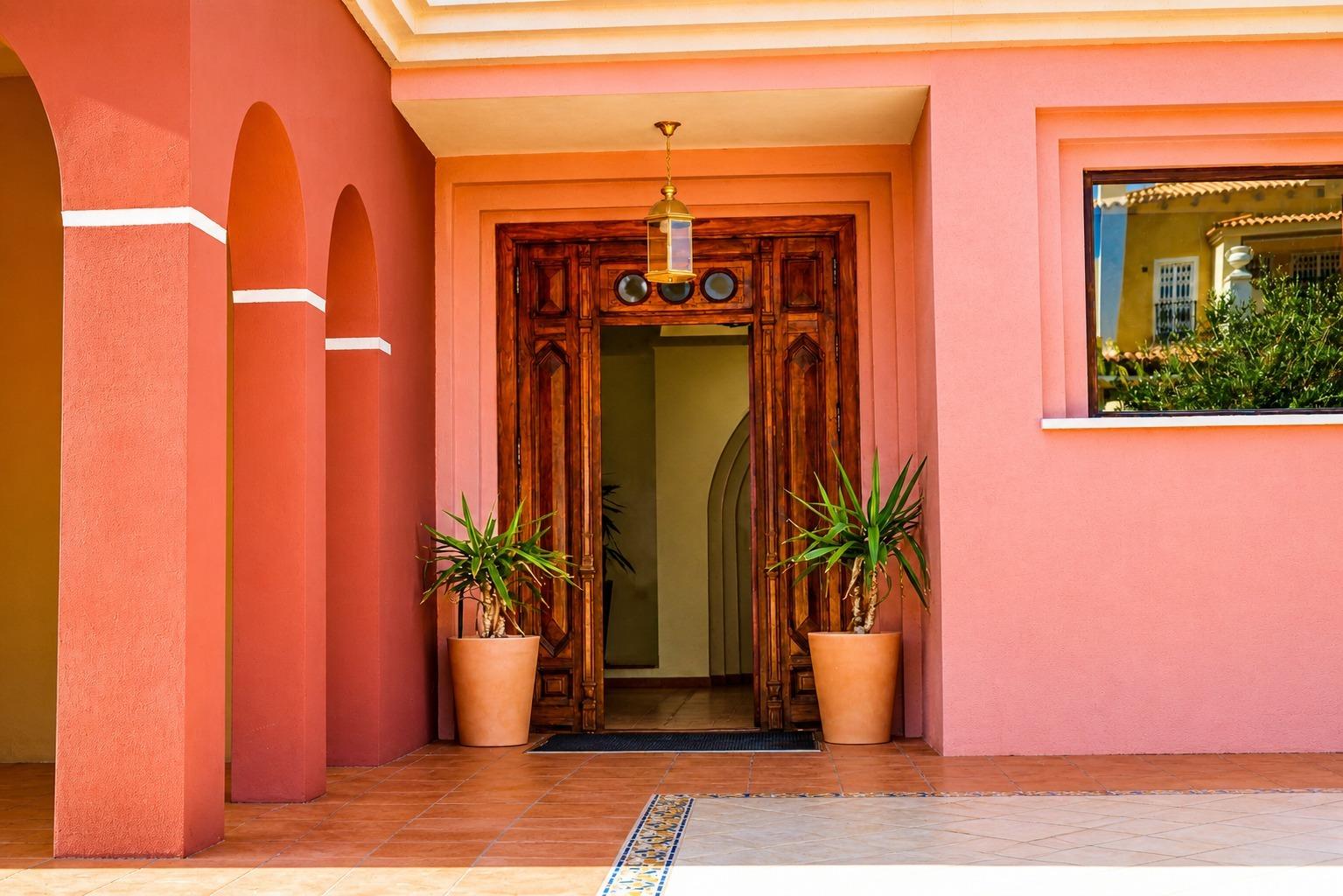 Ground-floor communal area and building facade, Los Frutales, Torrevieja