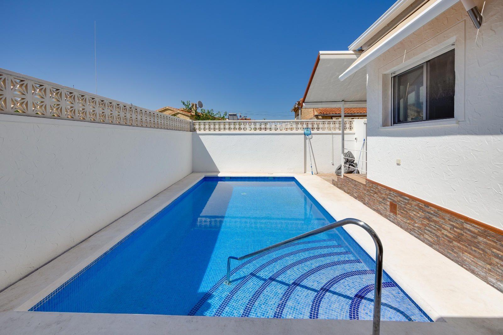 Double bedroom with built-in wardrobes in La Marina villa