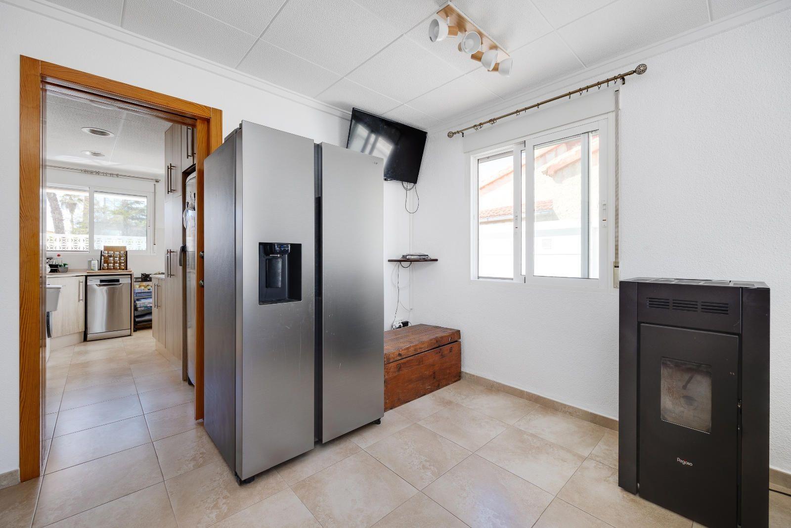 Elevated view of villa plot and pool, La Marina, San Fulgencio