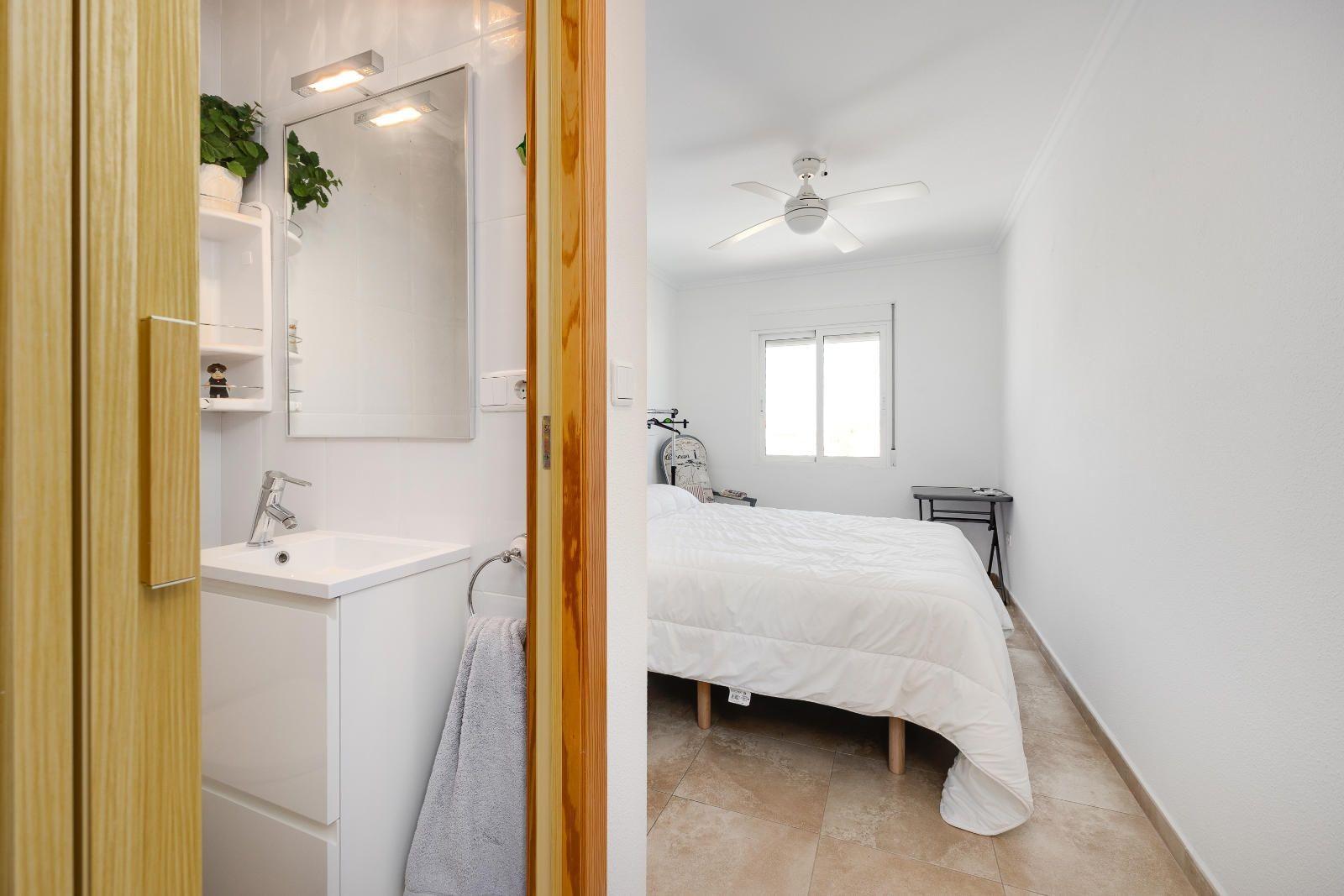 Air conditioning unit fitted inside villa, La Marina, San Fulgencio