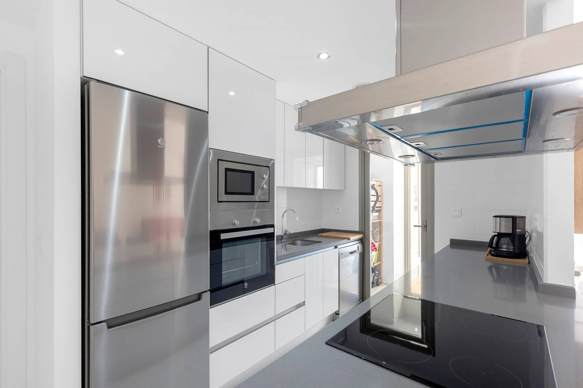 Heated indoor communal pool with lane markings, Los Dolses residential complex