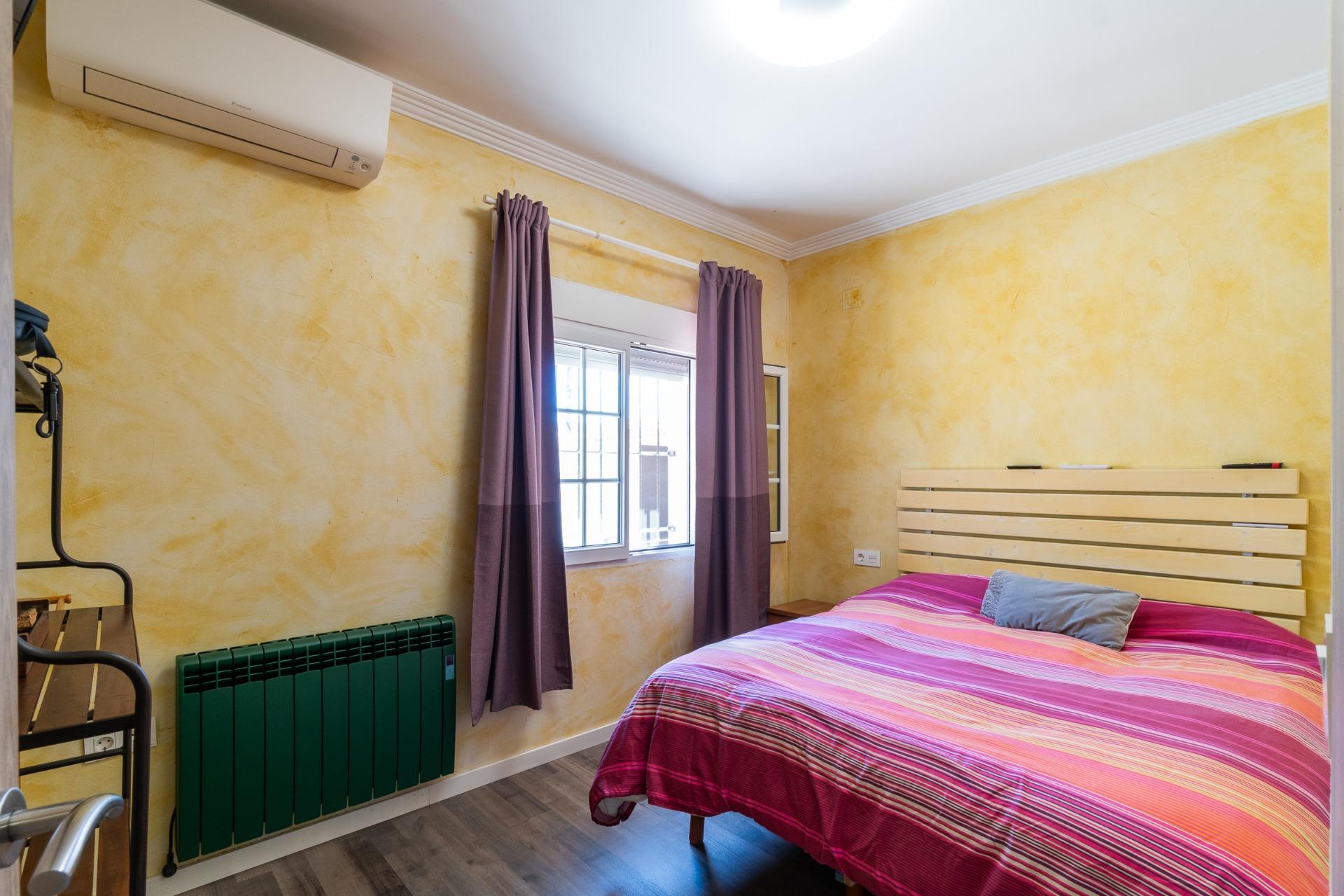 Bedroom with window overlooking garden, detached villa, Torreta Florida