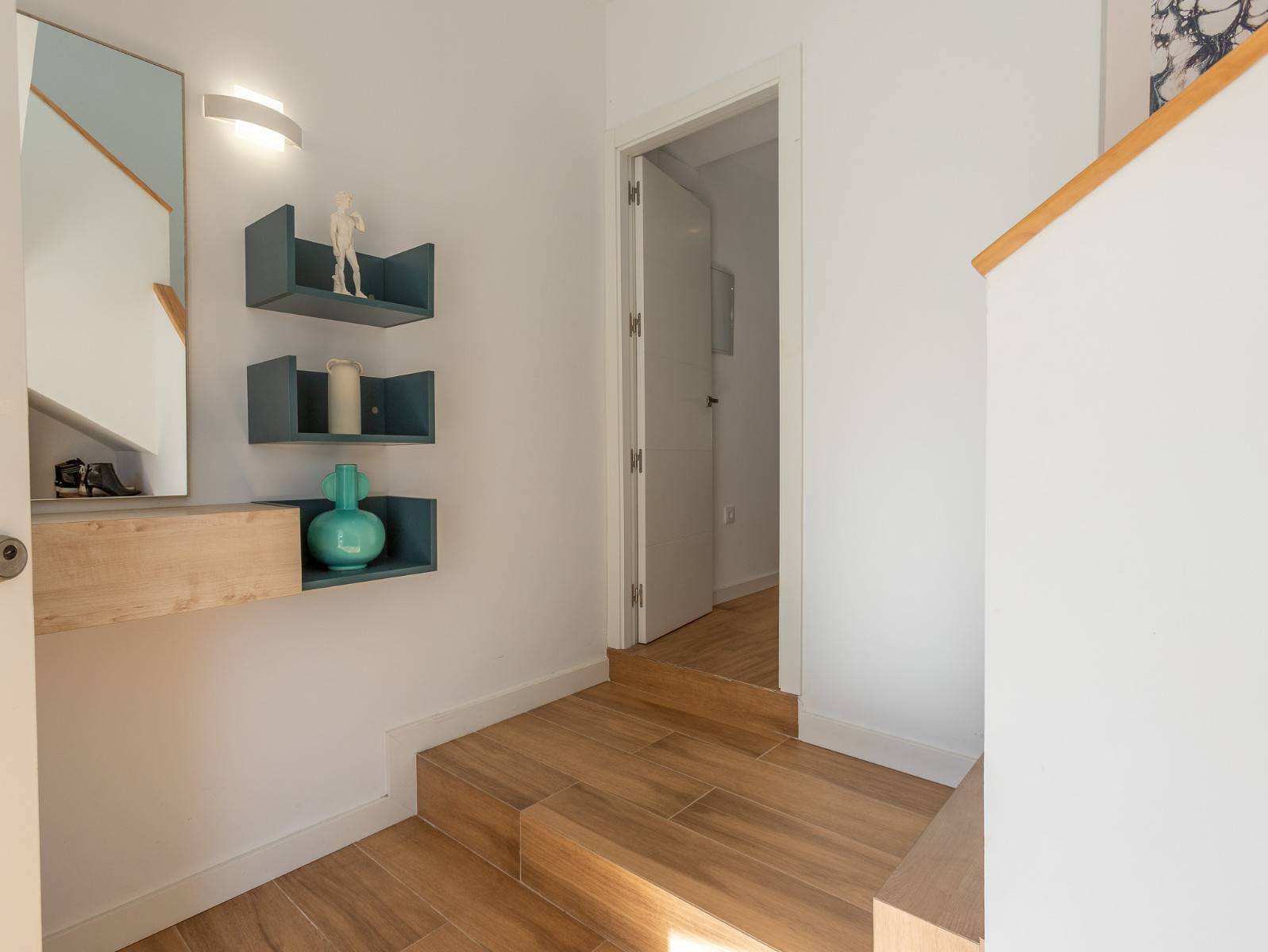 Ground-floor bathroom with utility area housing washing machine and dryer, La Siesta villa
