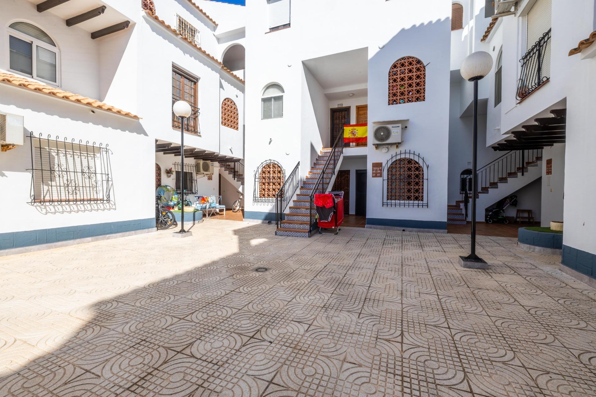Communal swimming pool at El Paraíso complex, El Acequión, Torrevieja