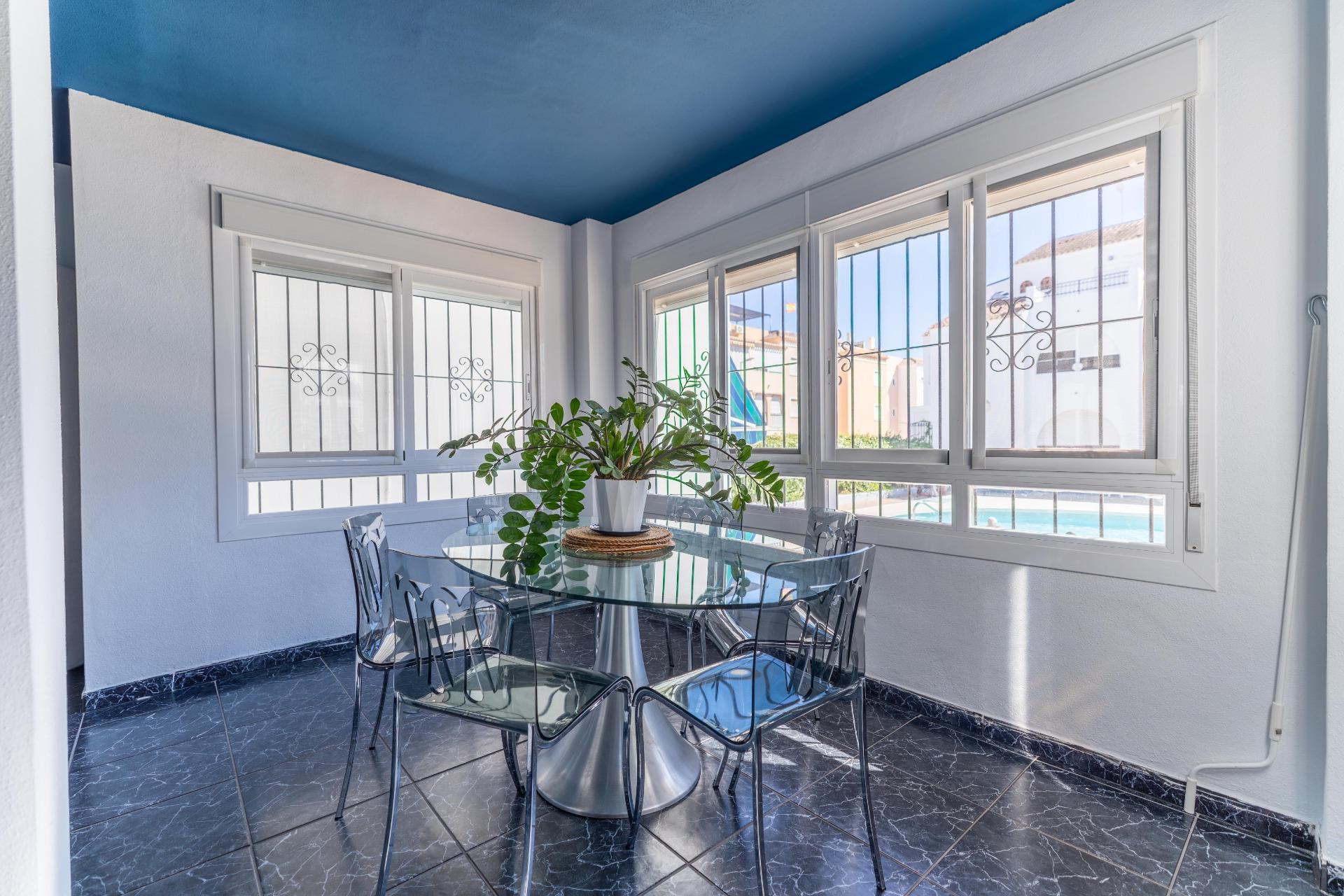 Communal gardens and grounds at El Paraíso residential complex, El Acequión