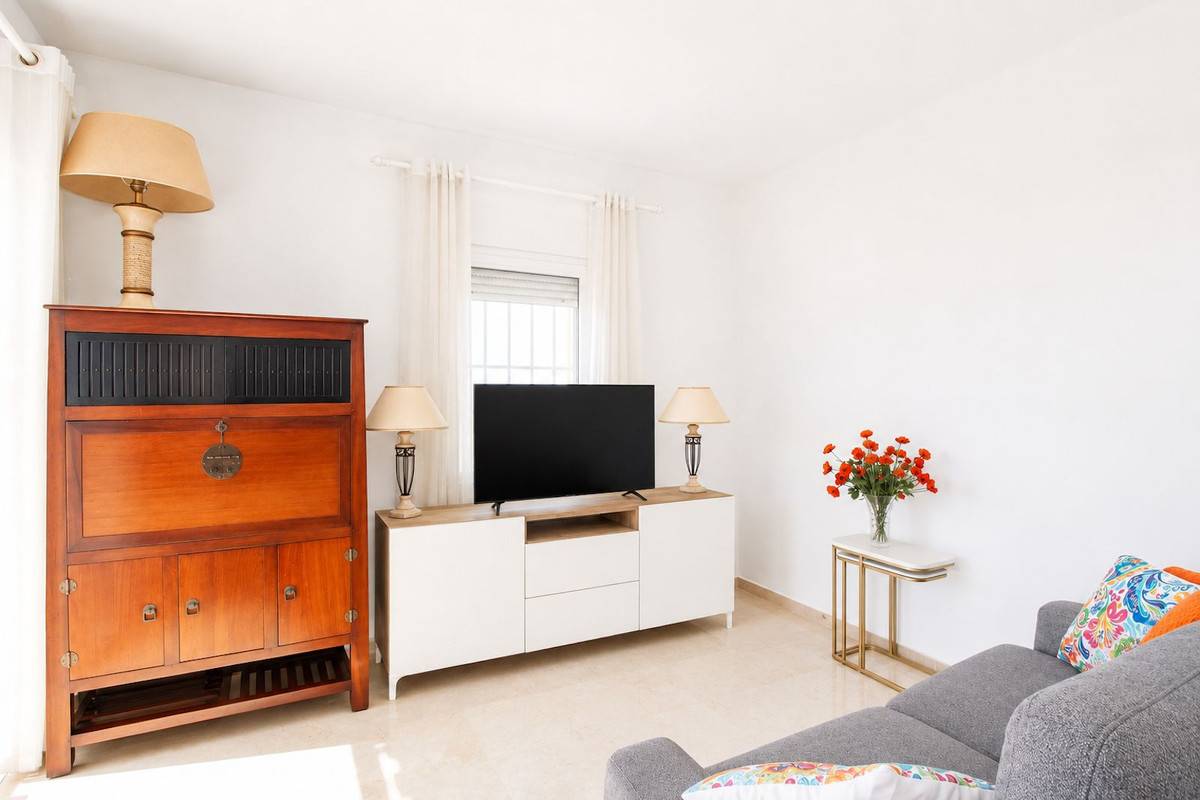 South-facing terrace with sea view, corner duplex penthouse, Elviria Hills