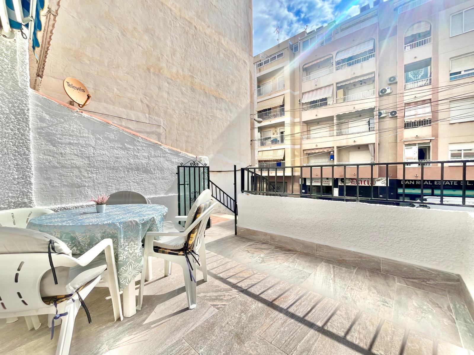 Seating area in living room of duplex penthouse, Playa de los Locos, Torrevieja