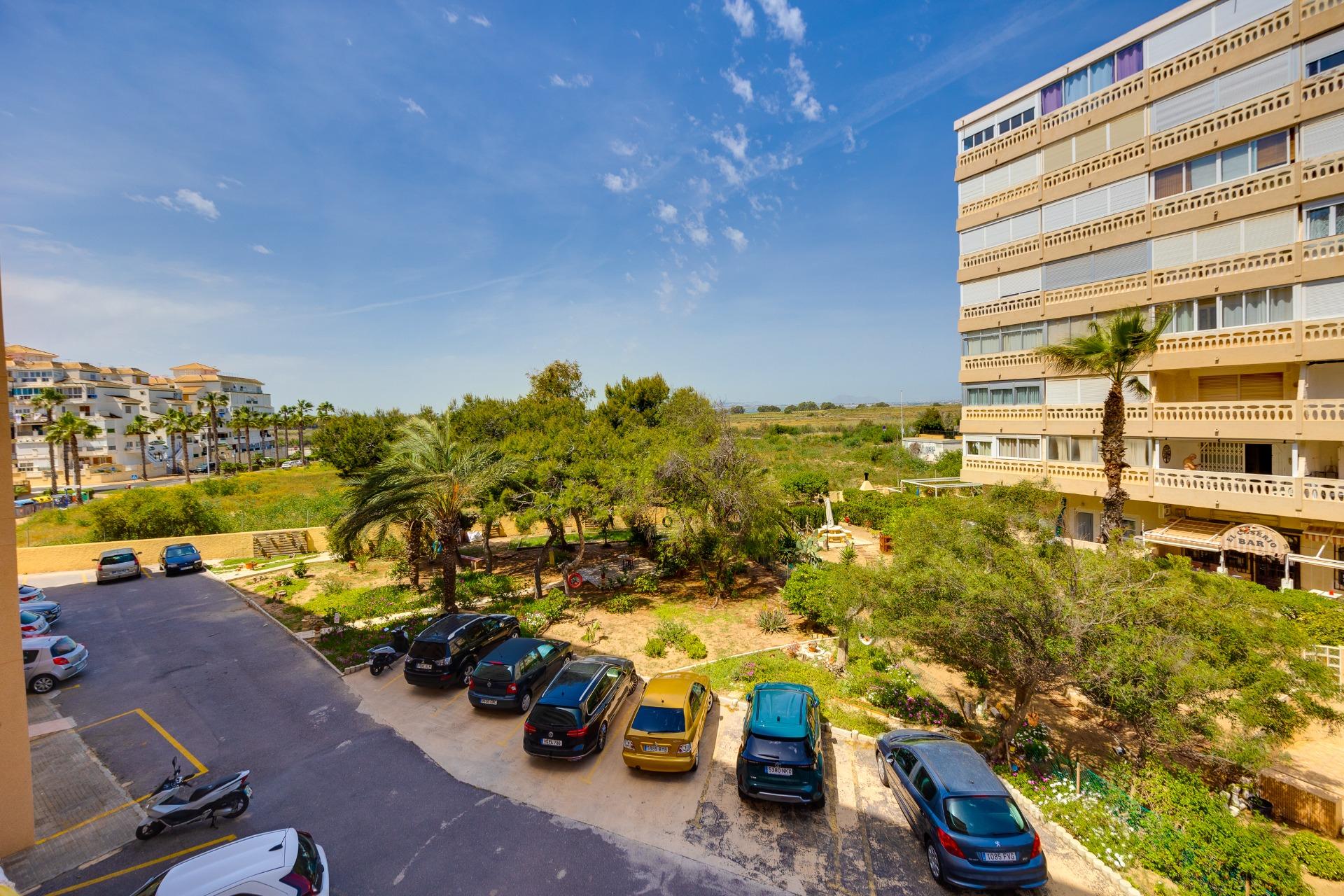 Terrace with partial views from second floor, 1-bedroom apartment, La Mata