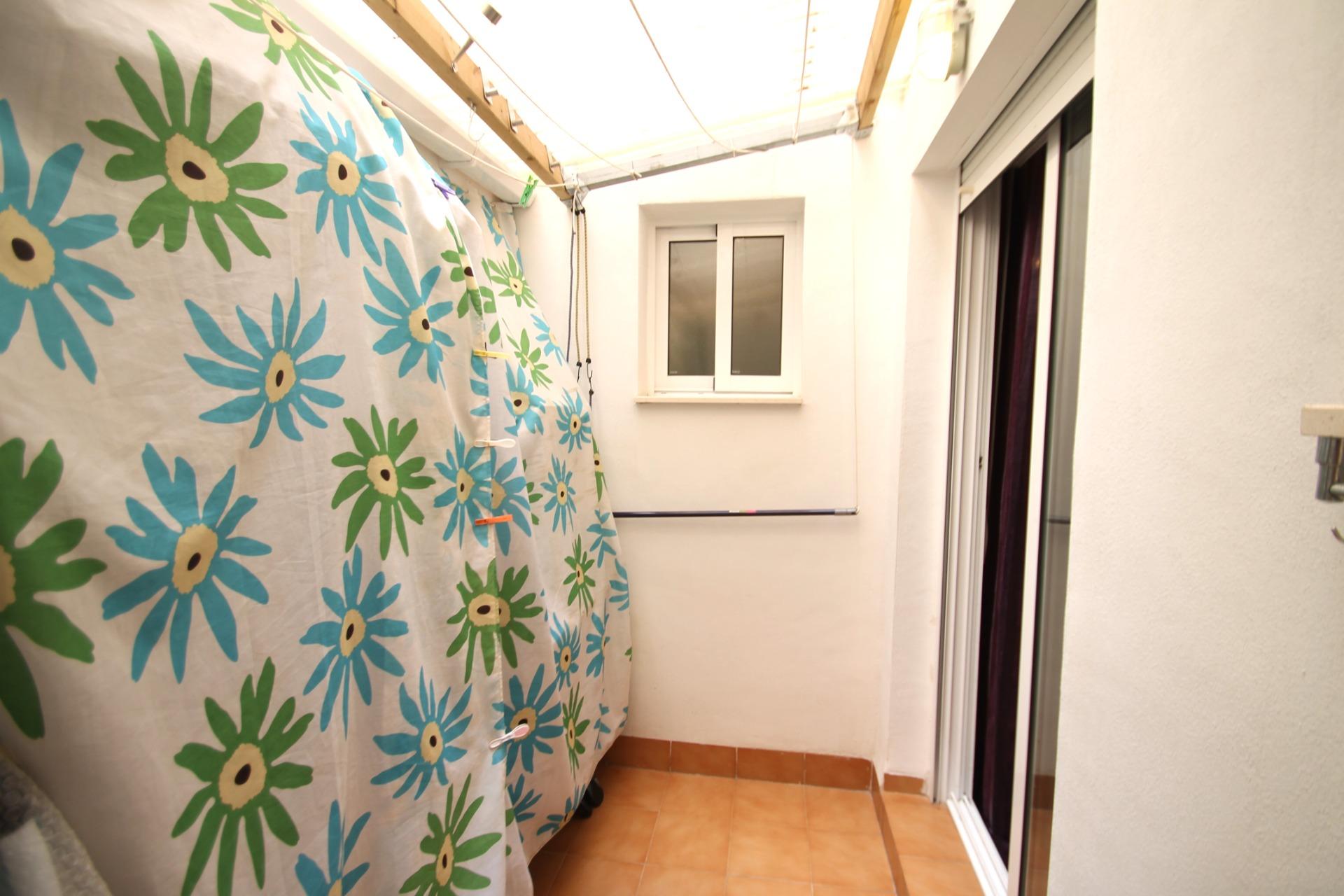 Private patio area of second-floor apartment, El Molino, Torrevieja