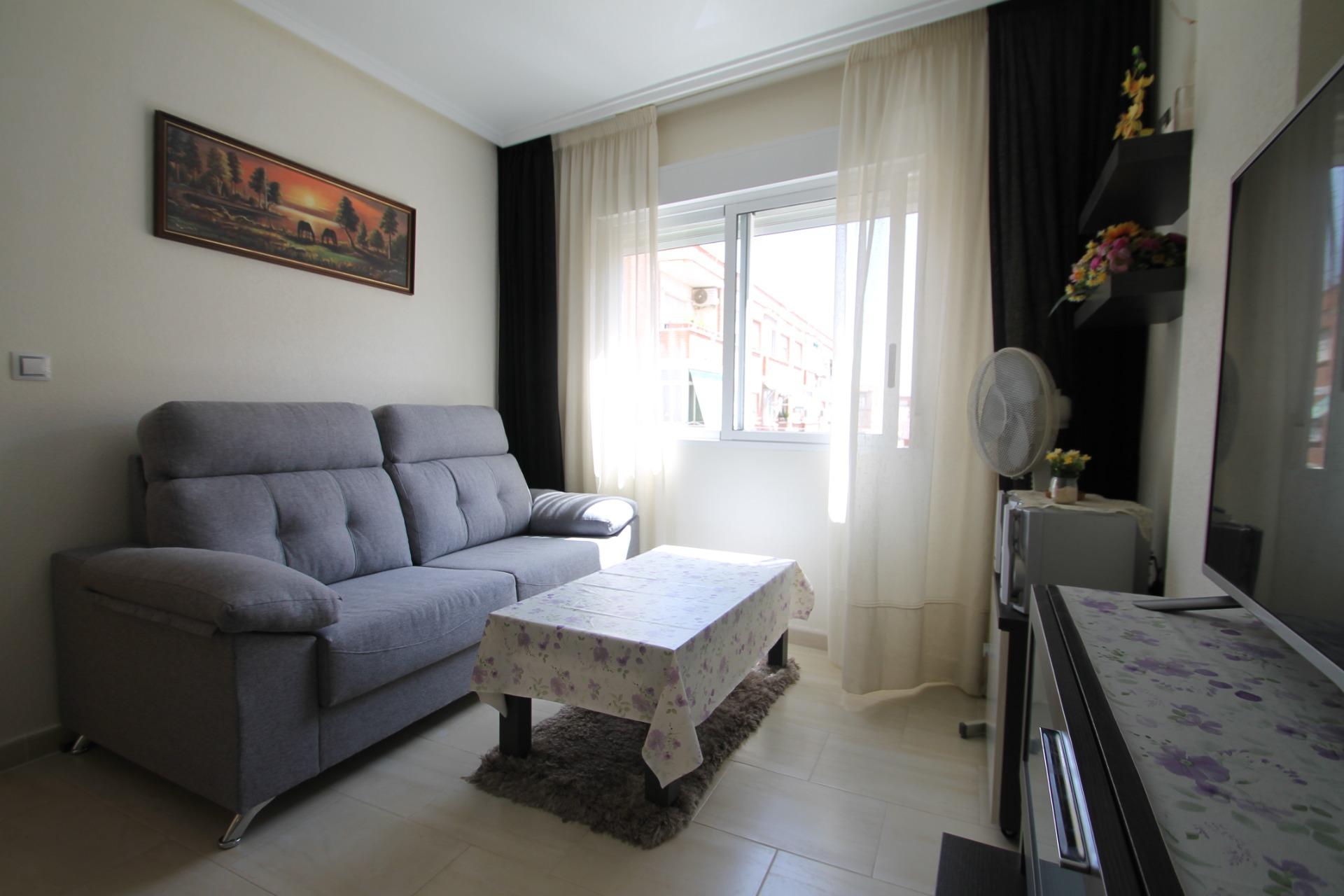 Master bedroom with built-in wardrobes in 2-bedroom apartment, El Molino, Torrevieja