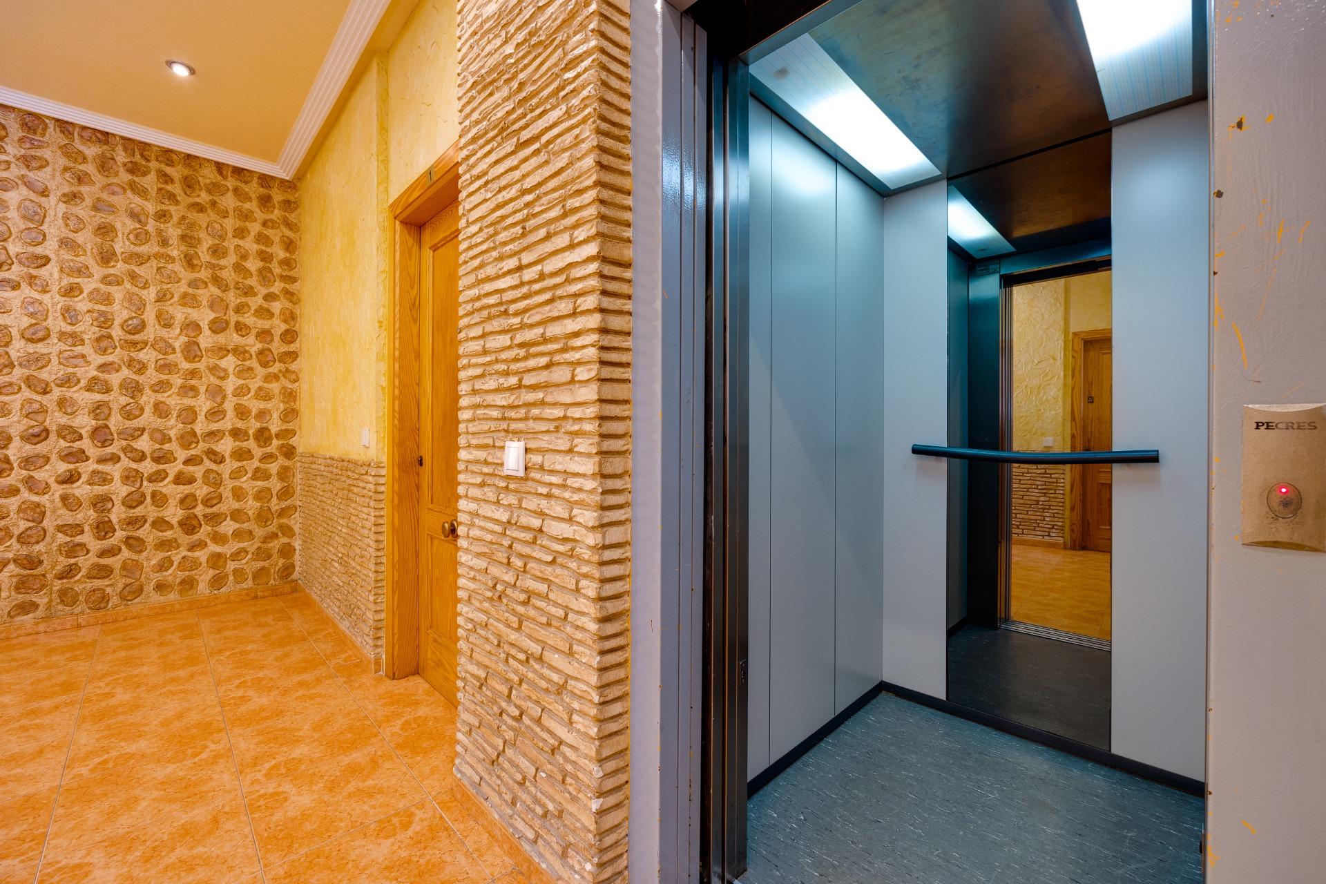 Stairwell and communal hallway in residential building, El Molino, Torrevieja