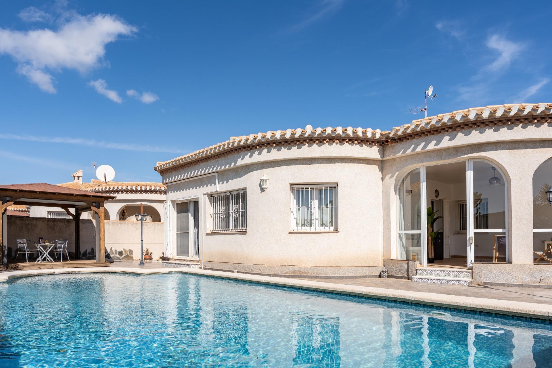 Automatic vehicle access gates at plot entrance, Playa Flamenca villa