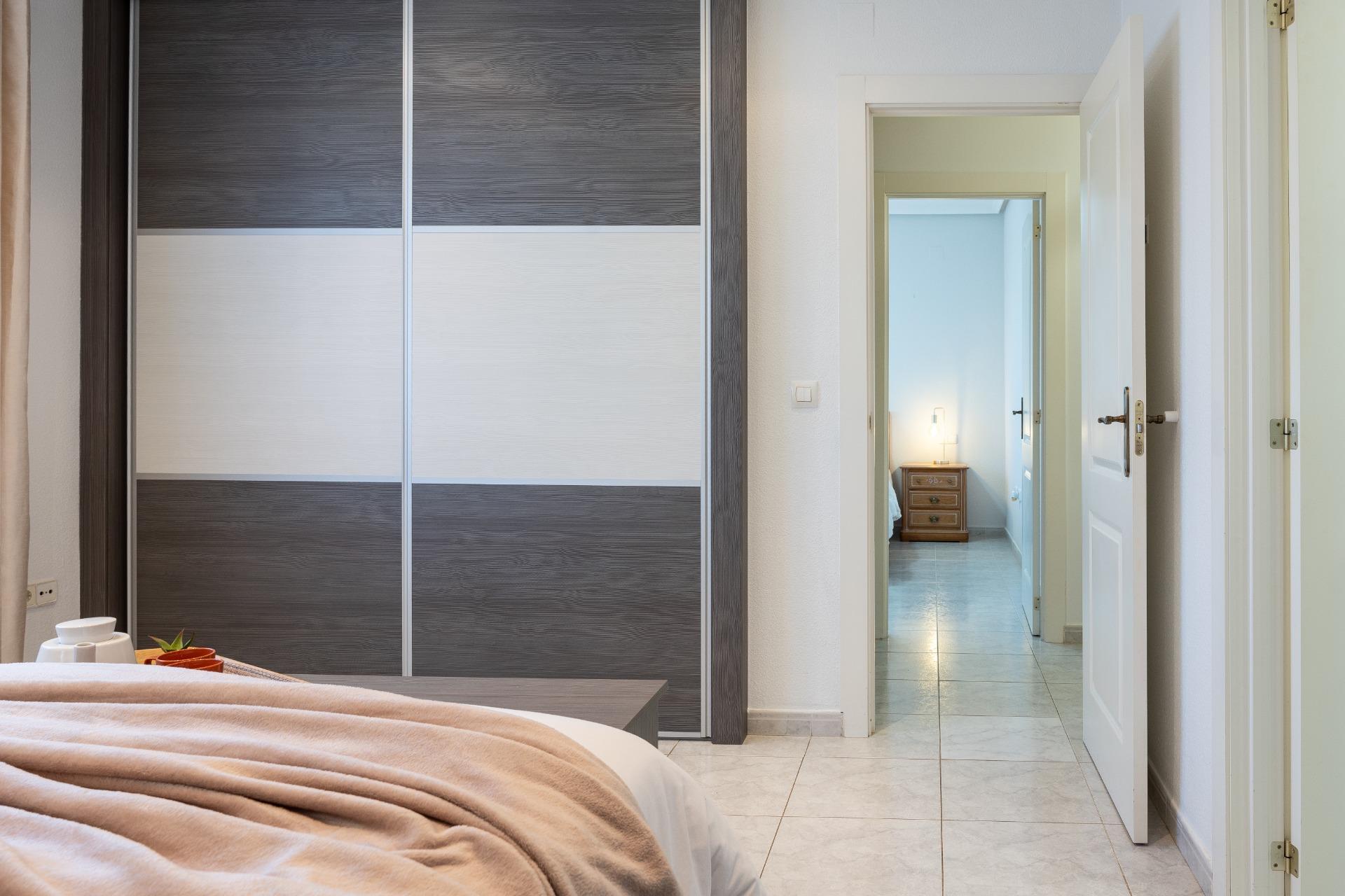 Garage interior with vehicle space and storage, 3-bedroom villa, Playa Flamenca