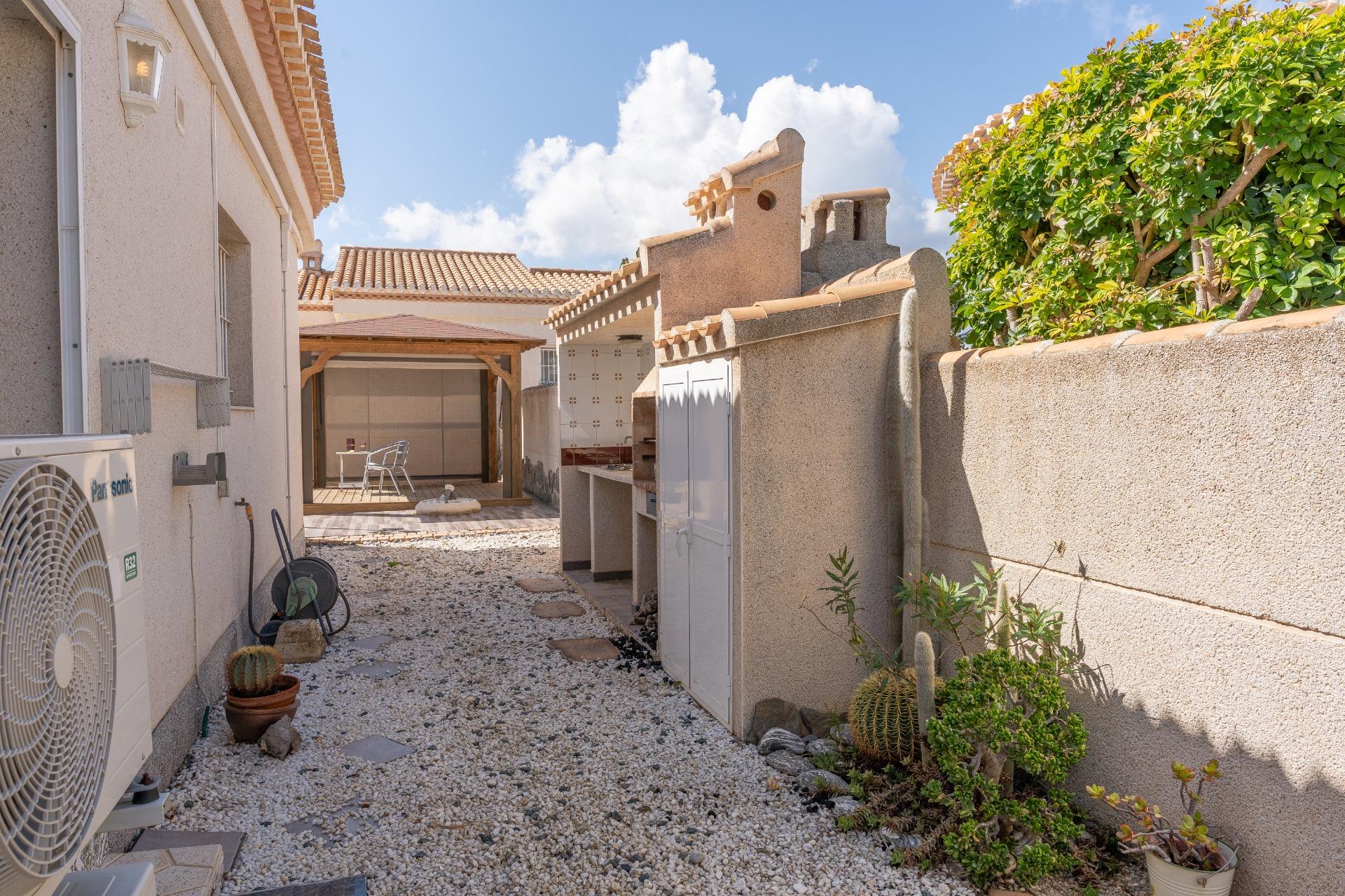 Rear terrace with space for outdoor furniture, Playa Flamenca villa