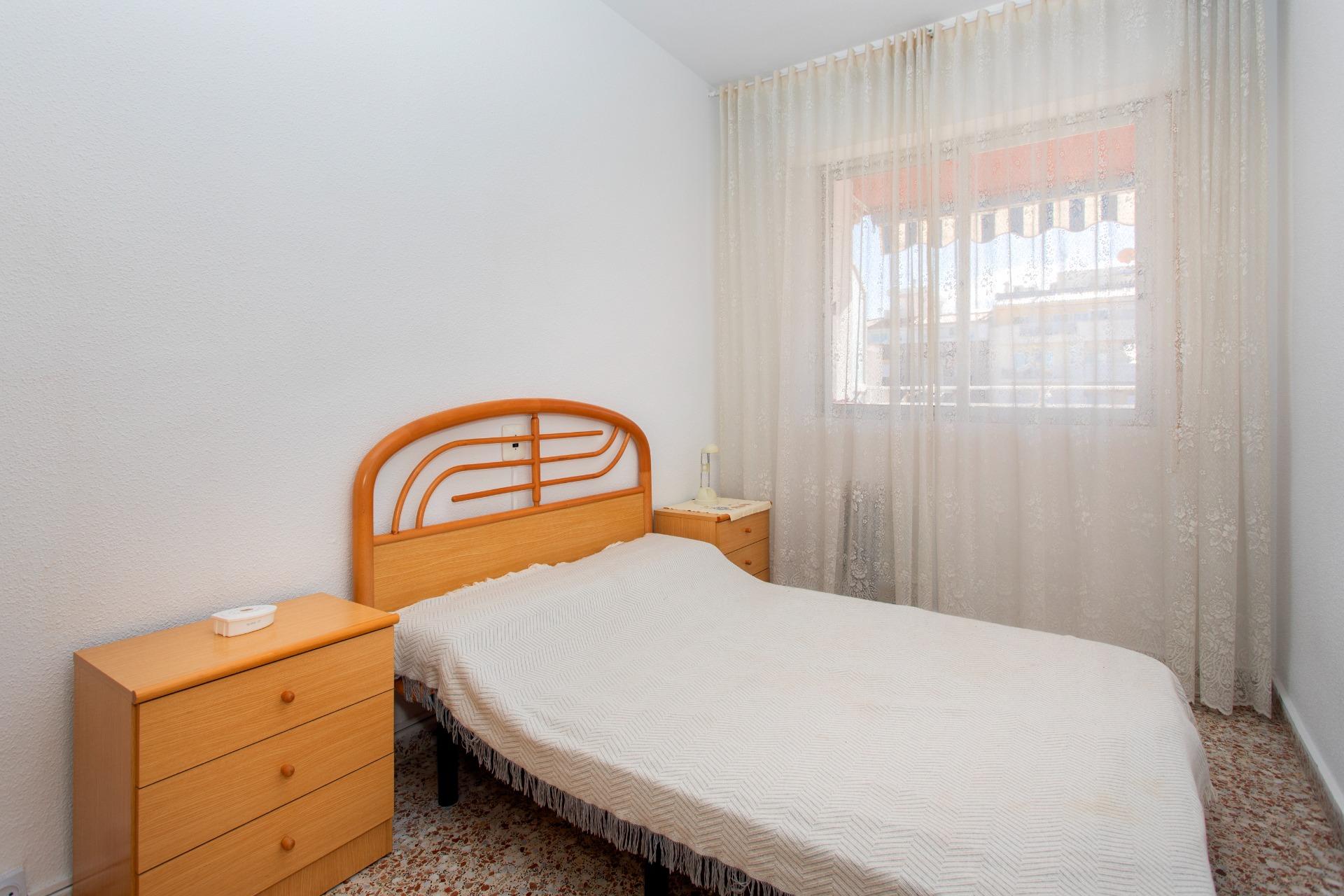 Bedroom showing door and tiled floor in 3-bedroom penthouse, Playa del Cura
