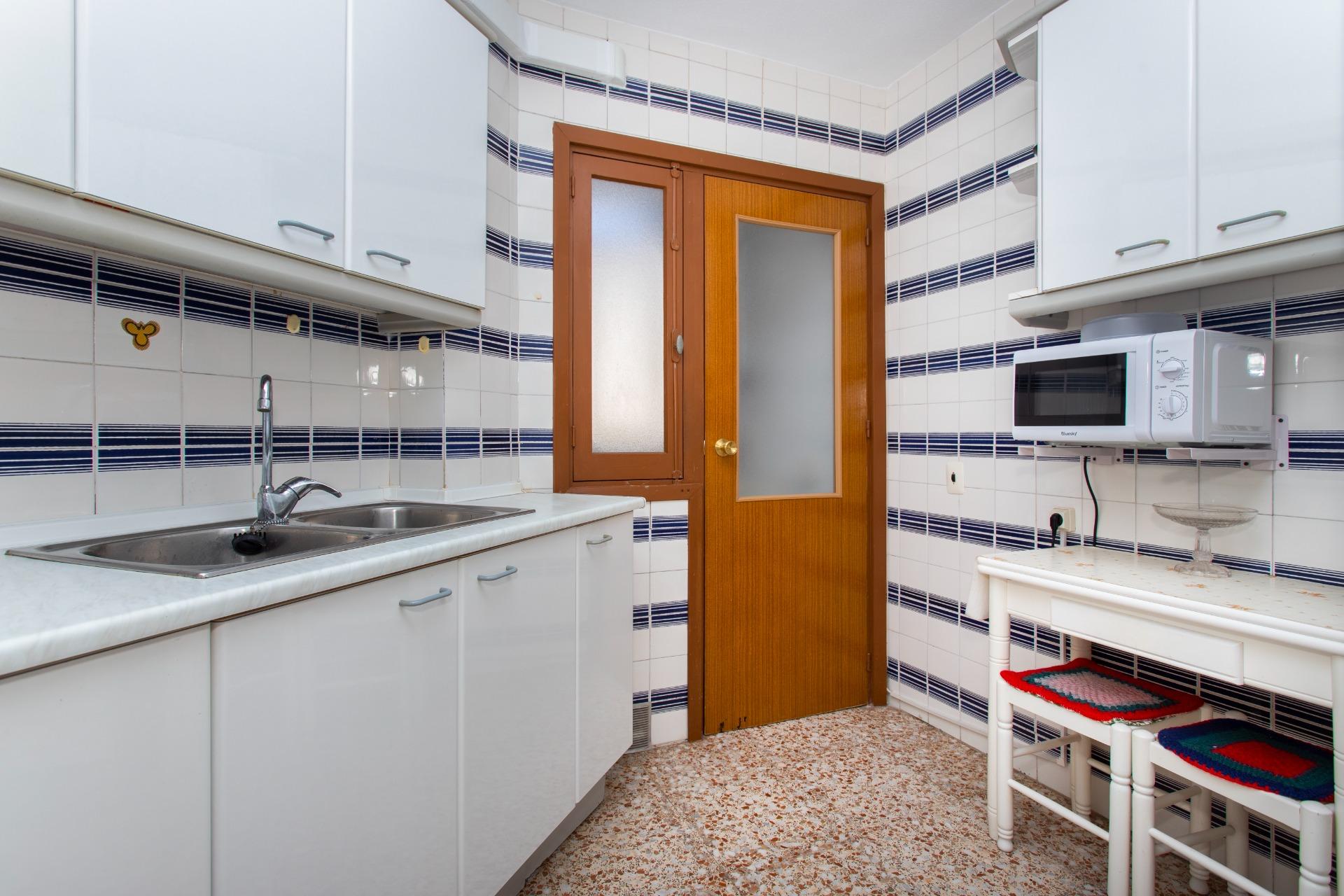 Kitchen worktop and window in top-floor penthouse, Playa del Cura, Torrevieja