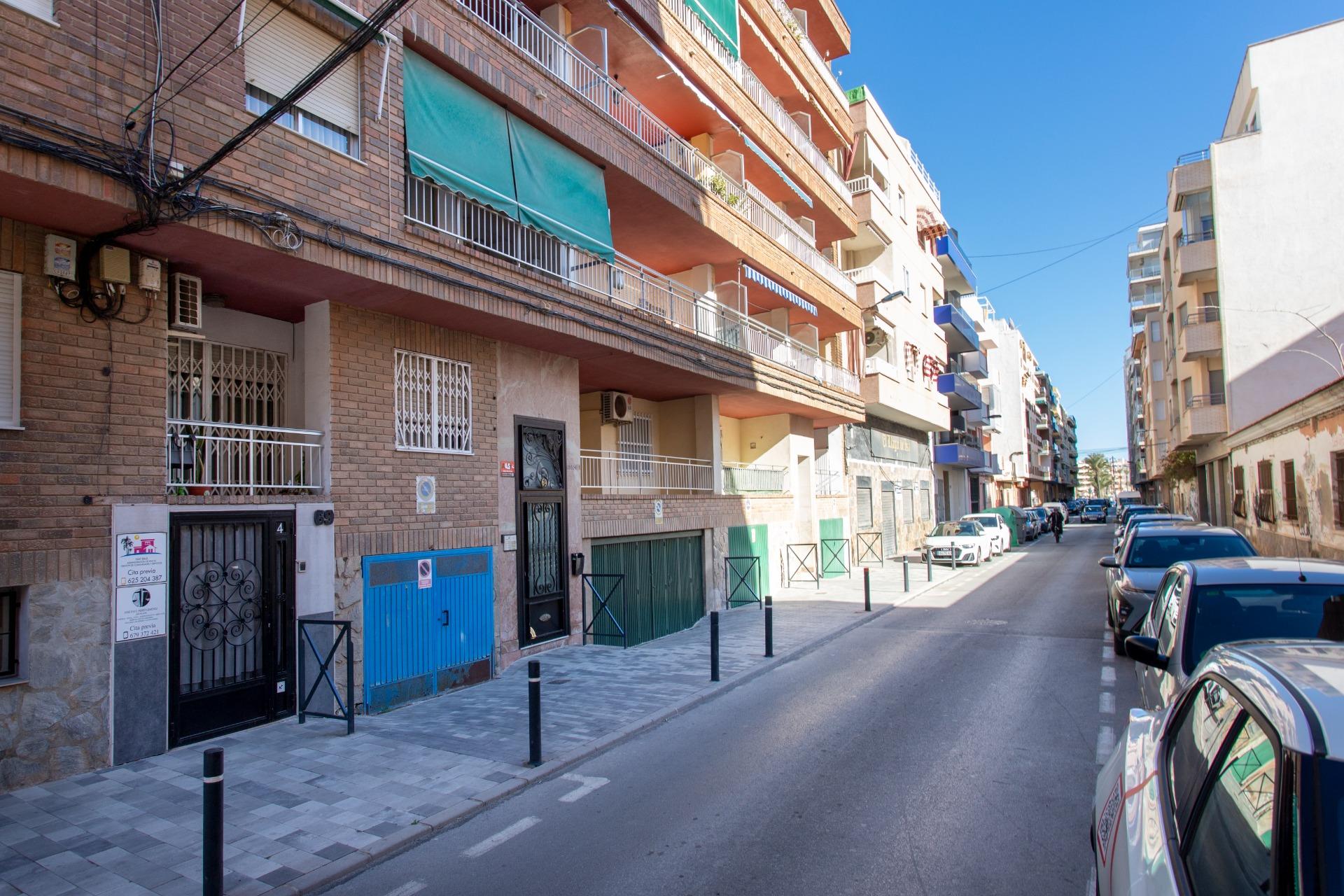 Exterior facade of residential building in Playa del Cura, Torrevieja