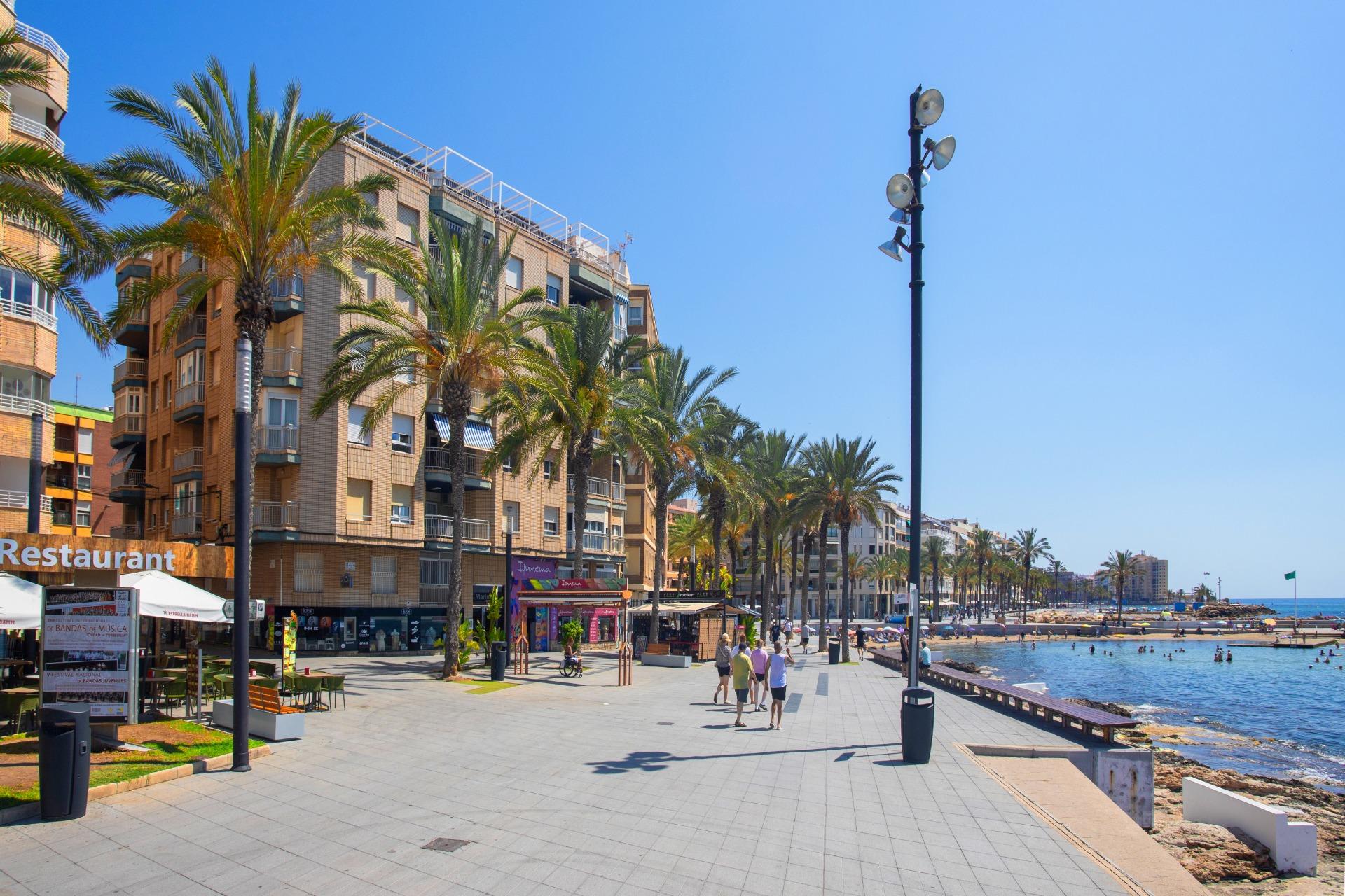 Coastal views from south-facing terrace of 4th-floor penthouse, Playa del Cura, Torrevieja