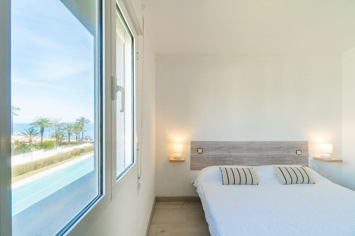 Living room furnishings, 2-bedroom apartment in Rocío del Mar