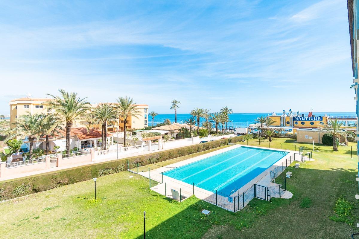 Exterior facade of apartment block, Rocío del Mar, Orihuela Costa