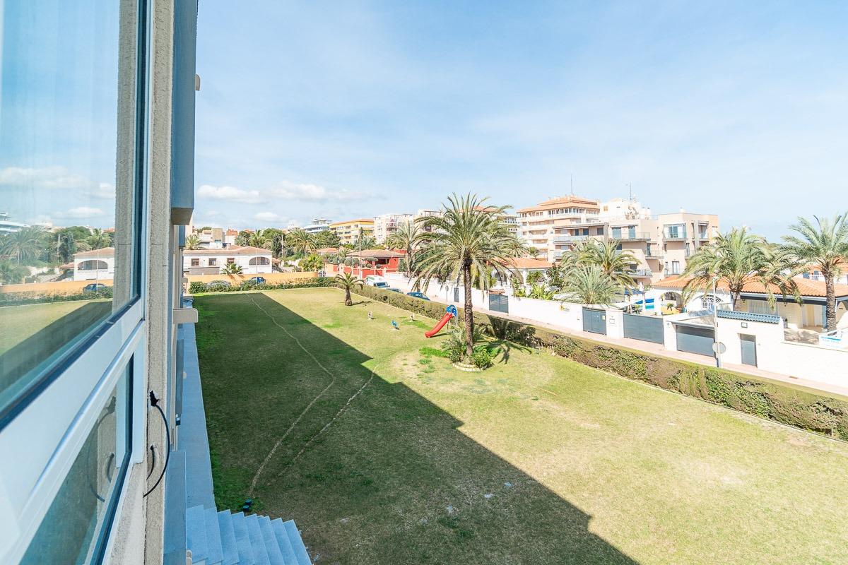 Communal area adjacent to pool, Rocío del Mar residential complex