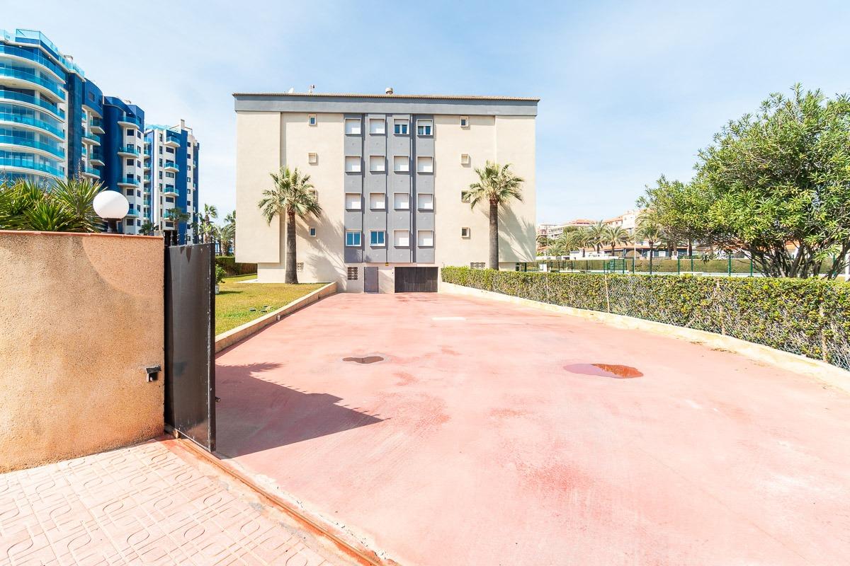 Exterior pool area with paved sun terrace, Rocío del Mar