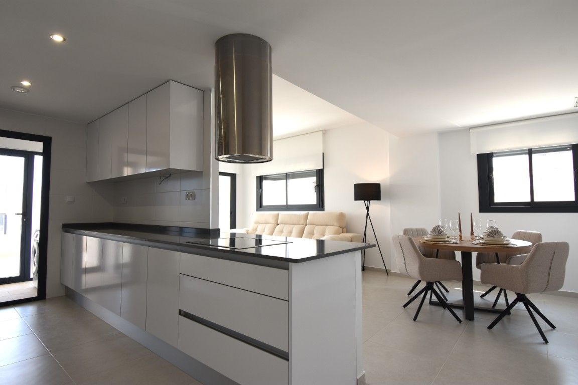 Built-in wardrobe interior in bedroom of new-build apartment, Pueblo, San Miguel de Salinas