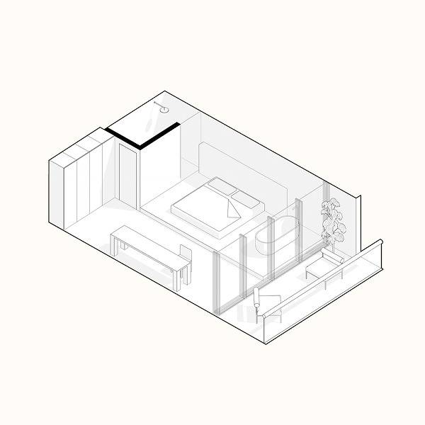 Plano — Estudio in Seseh-tanah lot