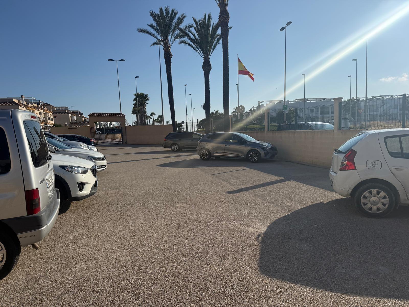 Window view of neighbouring buildings from inside townhouse, Torreblanca, Torrevieja