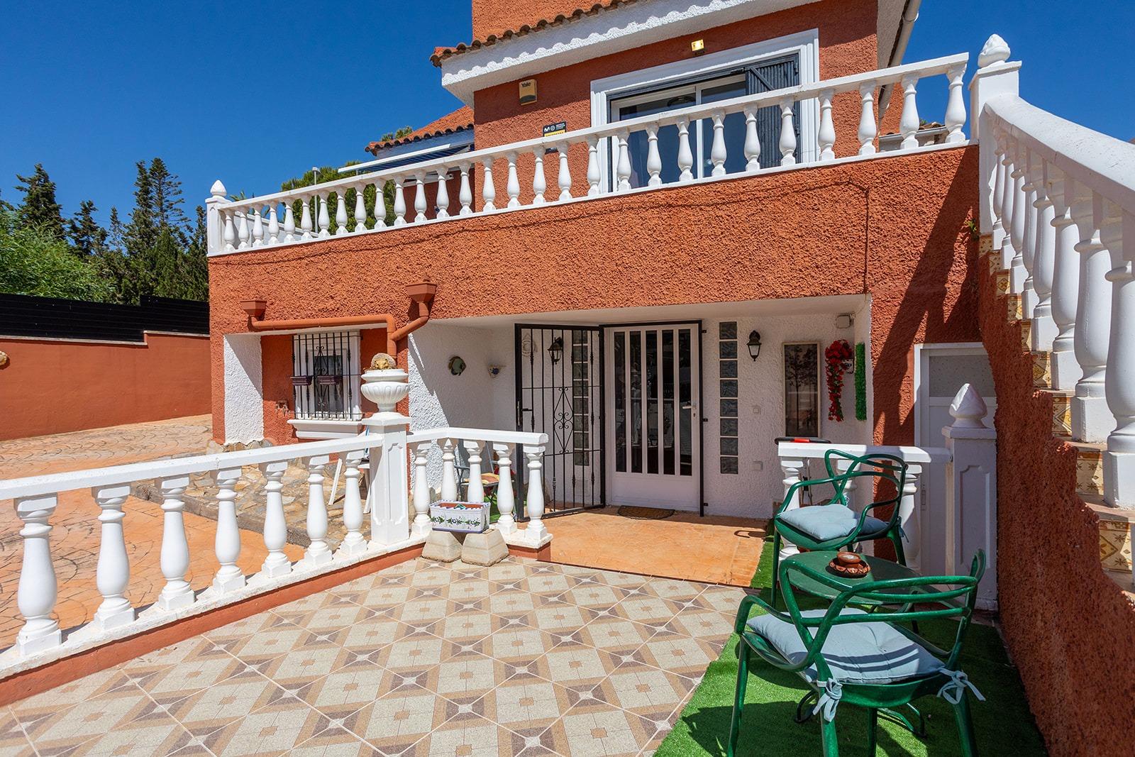 Pool viewed from solarium level, 4-bedroom villa, Los Balcones