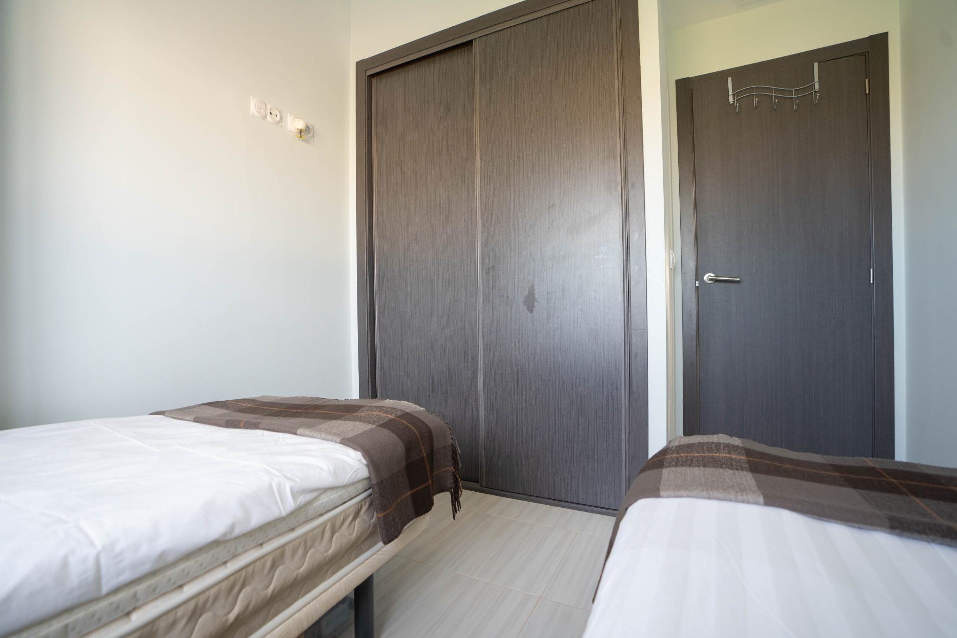 Built-in storage cupboard in 2-bedroom penthouse, Rocío del Mar