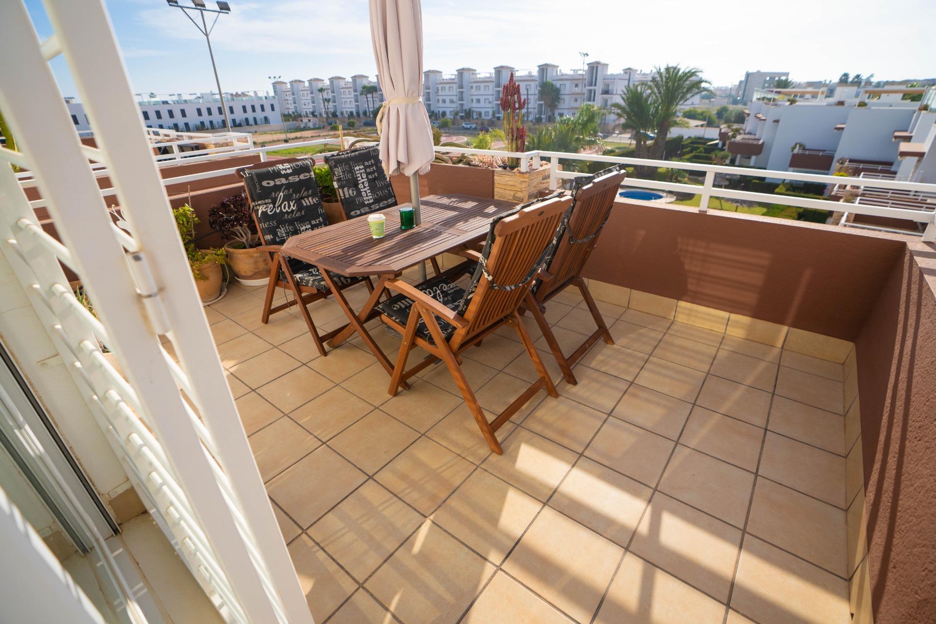 Built-in wardrobe interior in bedroom, 2-bedroom penthouse, Rocío del Mar