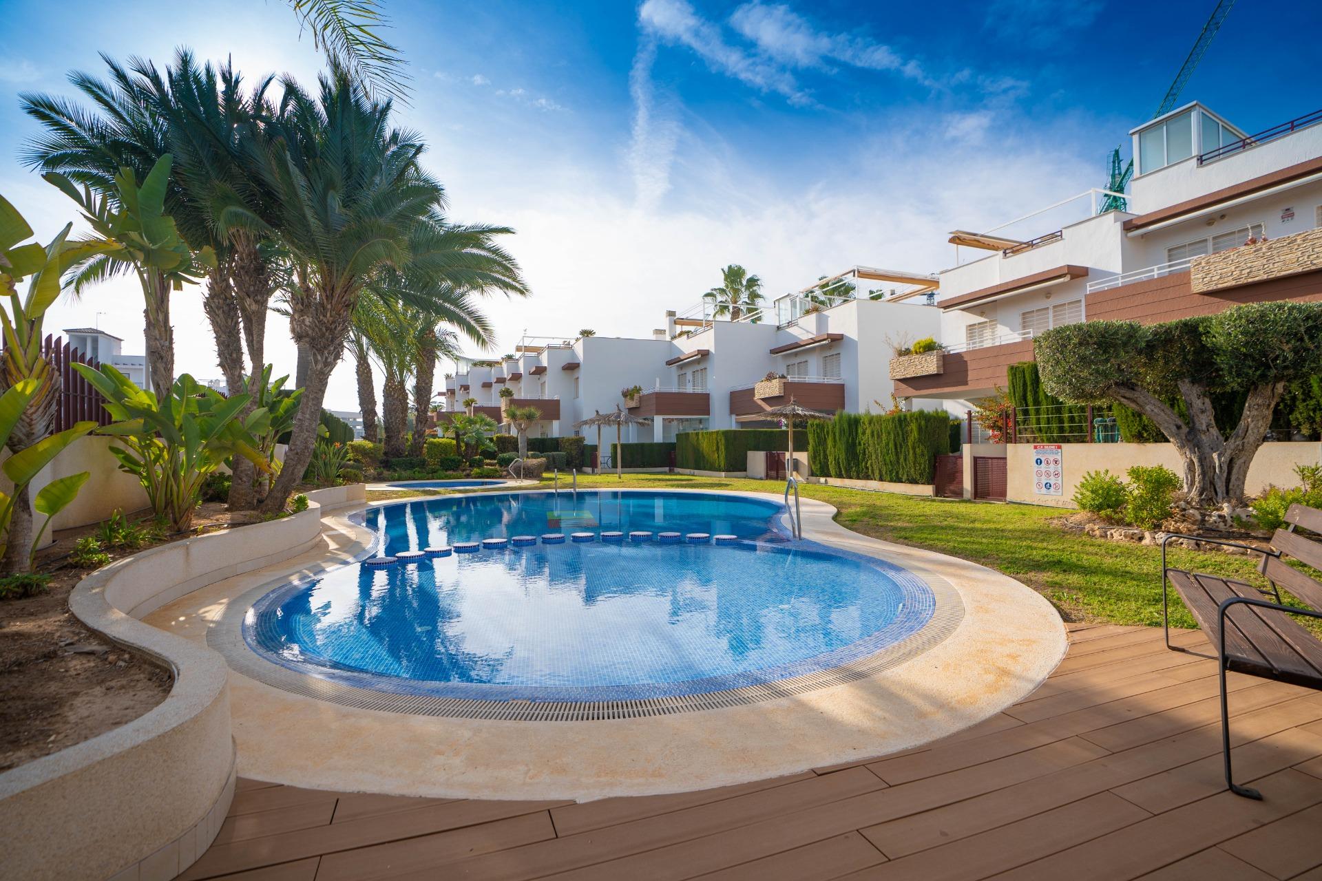 Ground floor entrance lobby of penthouse building, Rocío del Mar